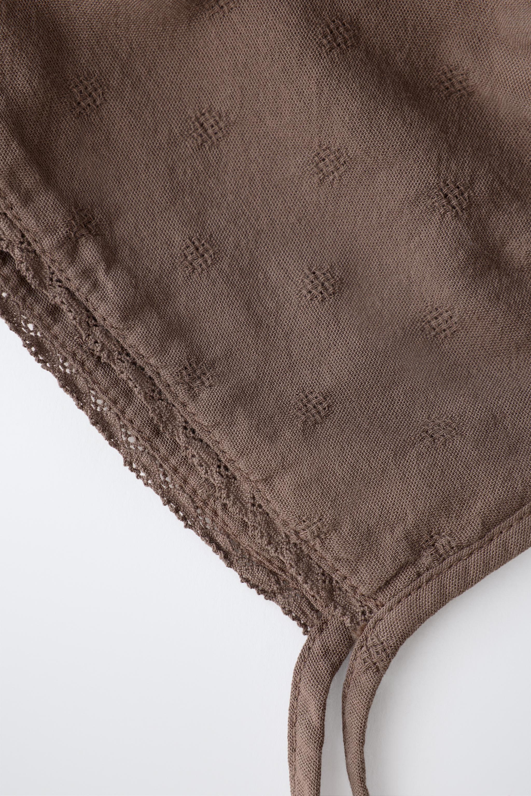 EMBROIDERED LACE BONNET