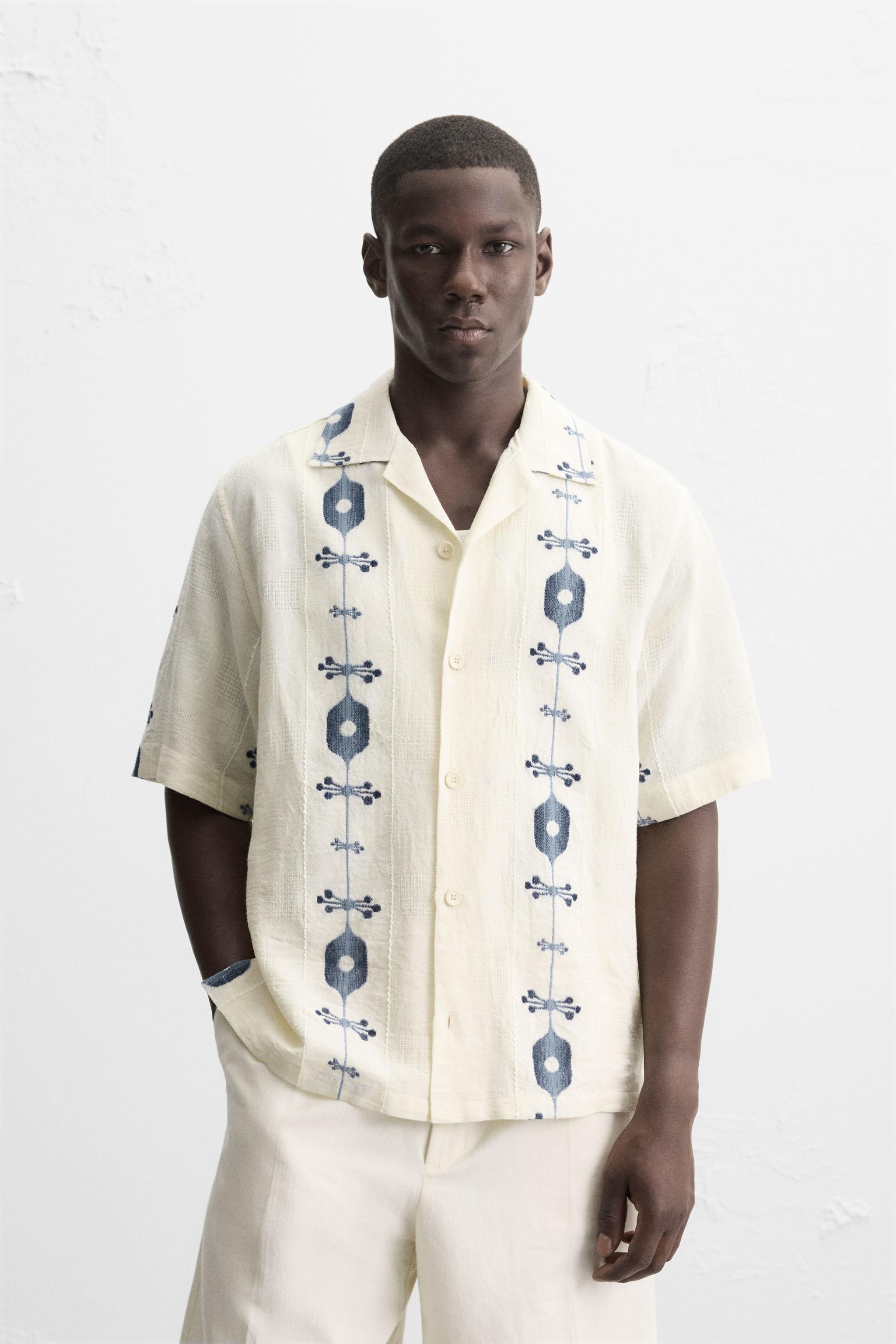 CONTRAST JACQUARD SHIRT