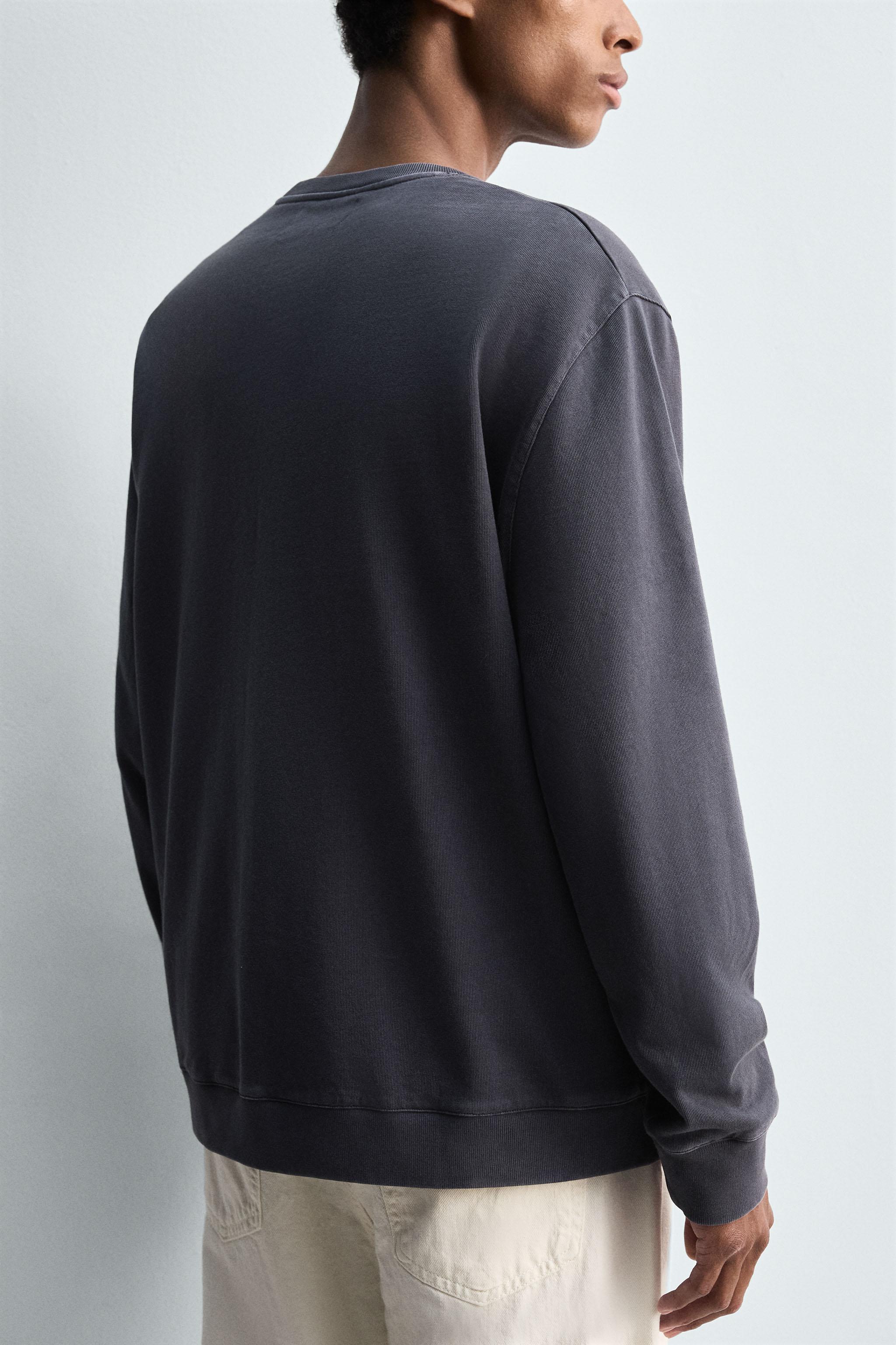 SOFT CREWNECK WASHED SWEATSHIRT