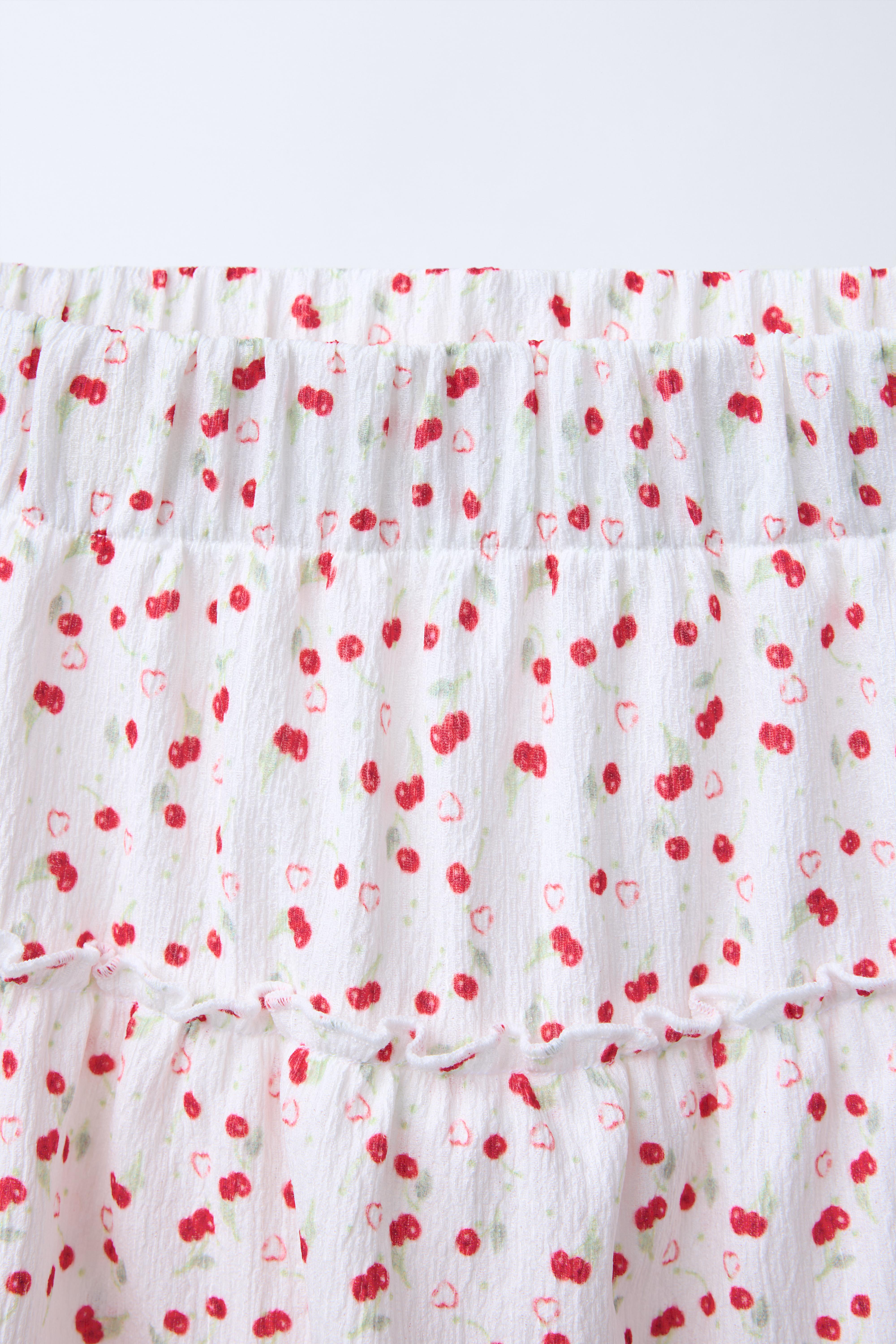 TEXTURED PRINT SKORT