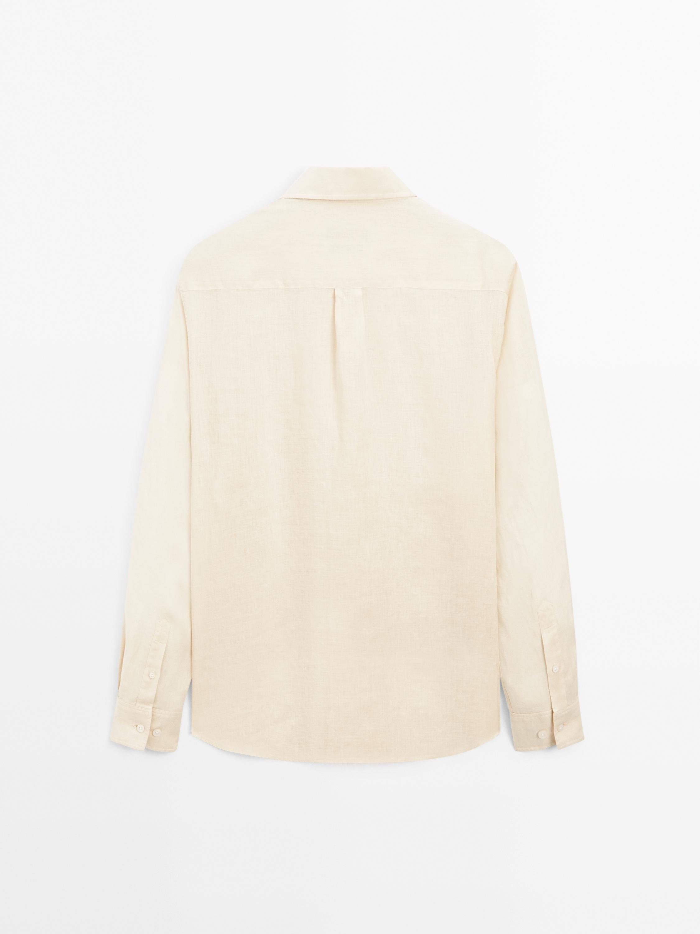 100% linen regular fit shirt