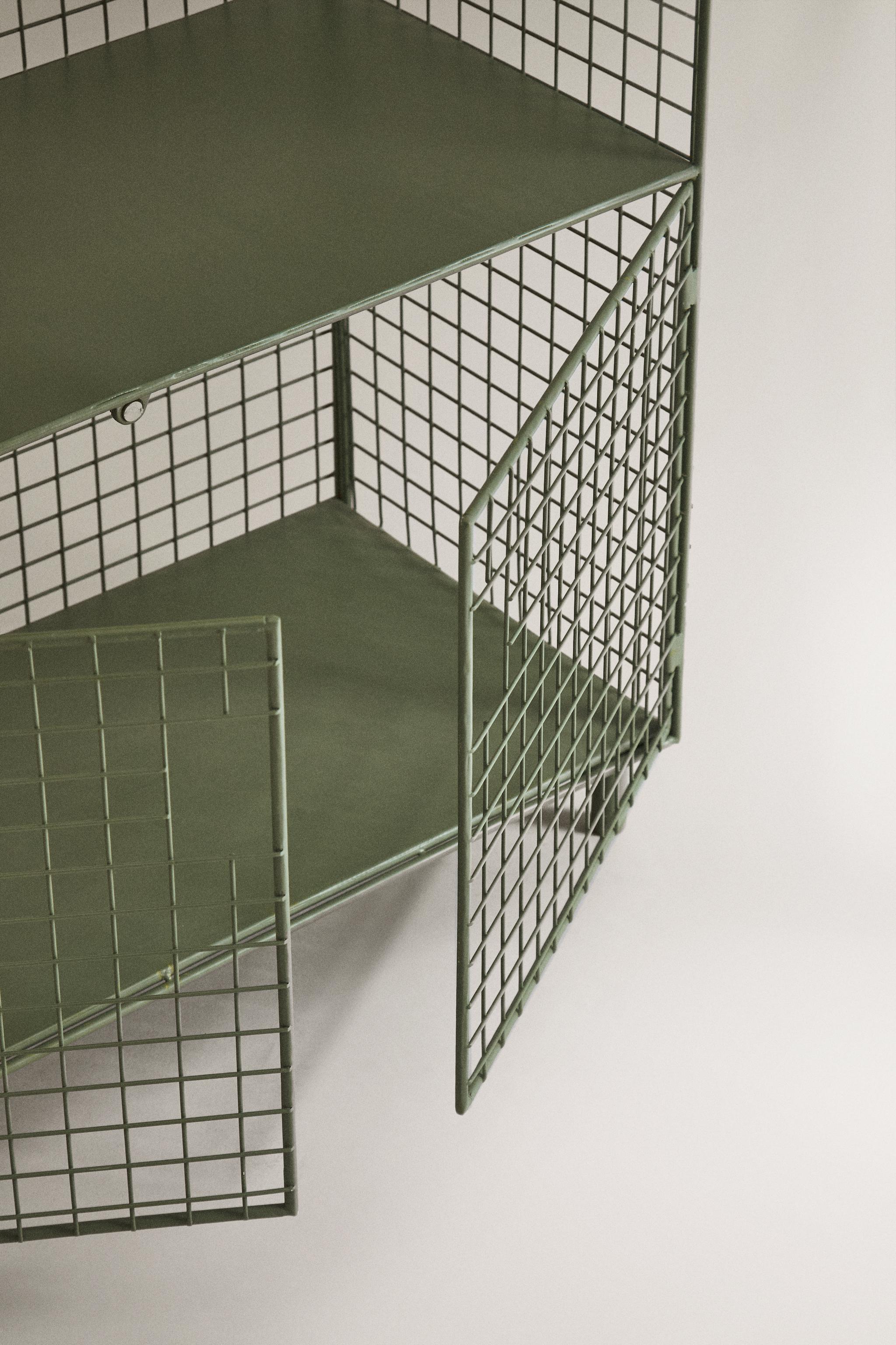 METAL BOOKCASE WITH DOORS