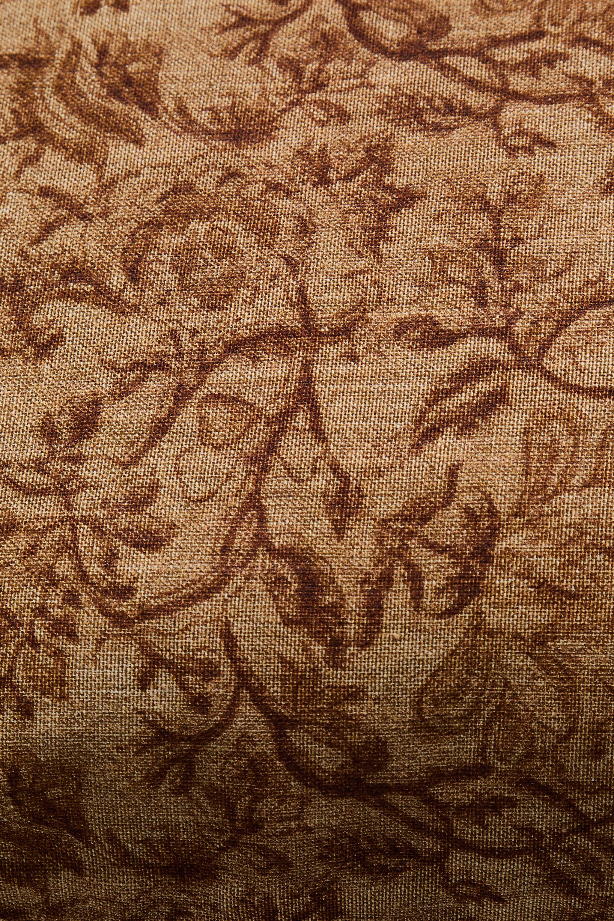 FLORAL PRINT THROW PILLOW COVER