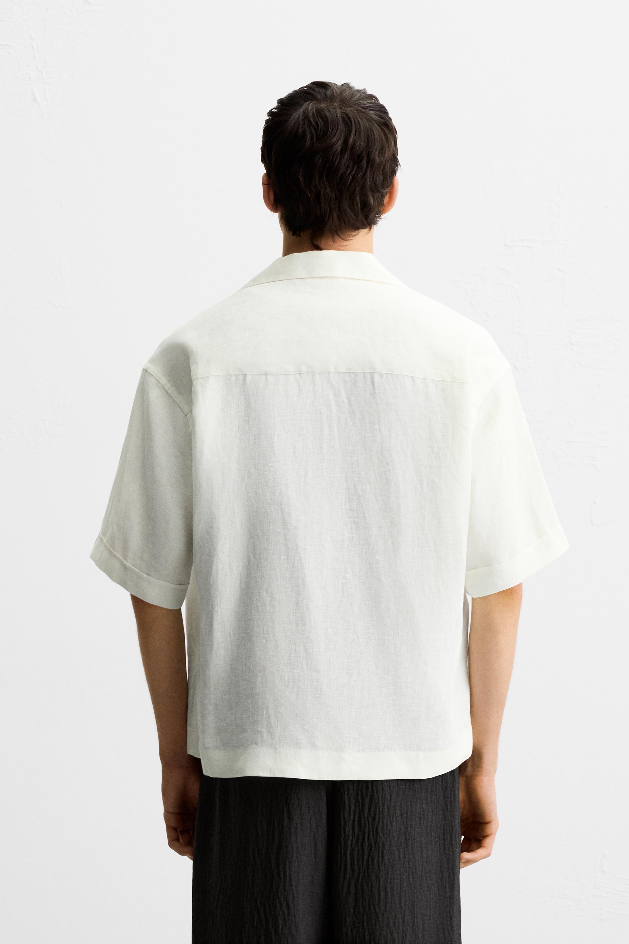 100% LINEN TIE SHIRT