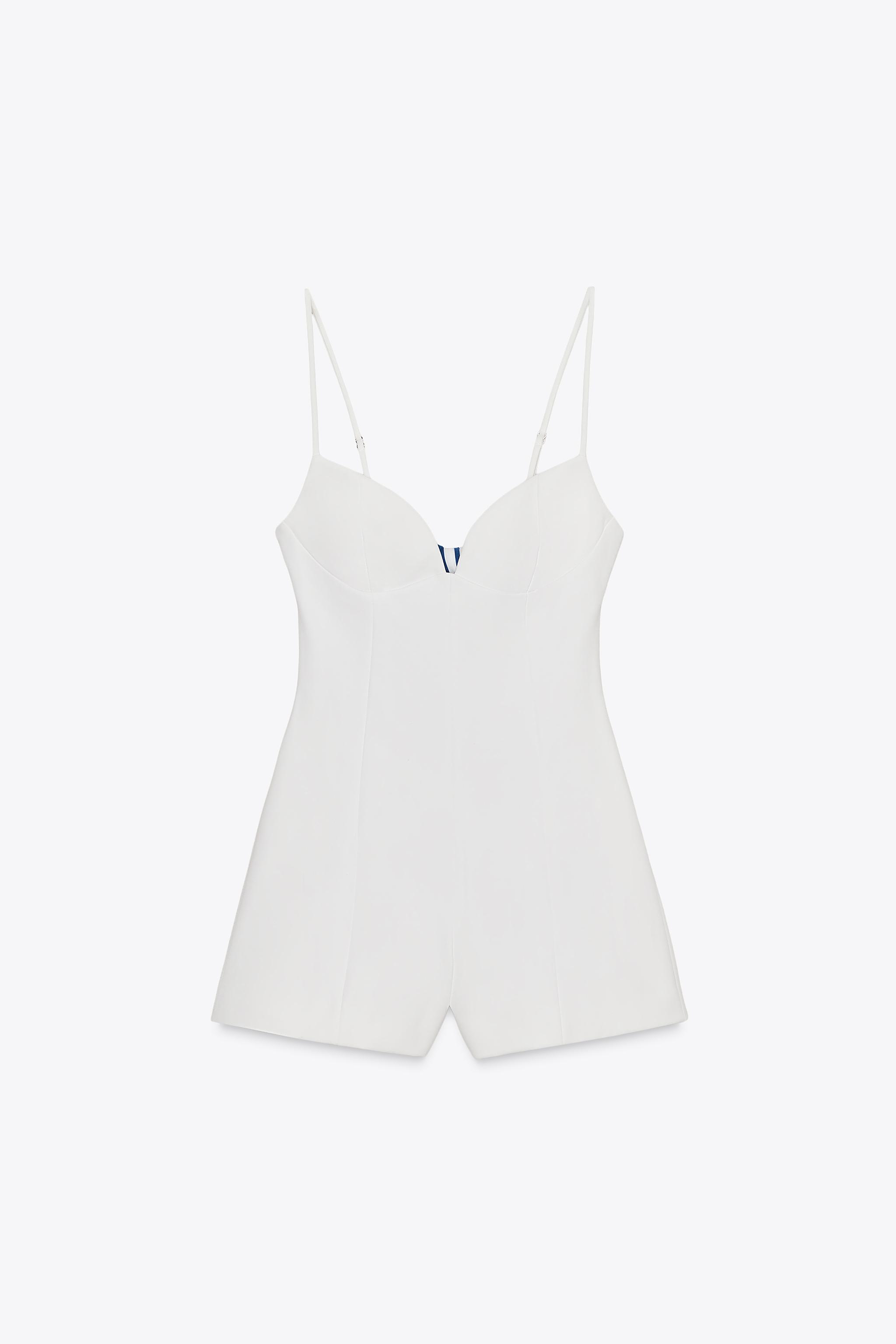 STRIPED HANDKERCHIEF CUT OUT SHORT JUMPSUIT