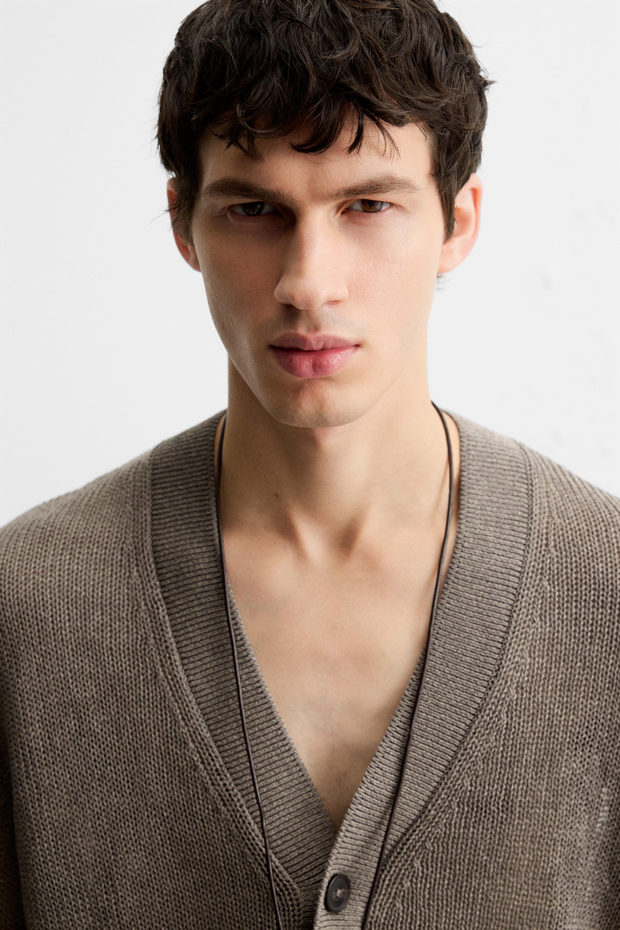 OPEN KNIT TEXTURED CARDIGAN