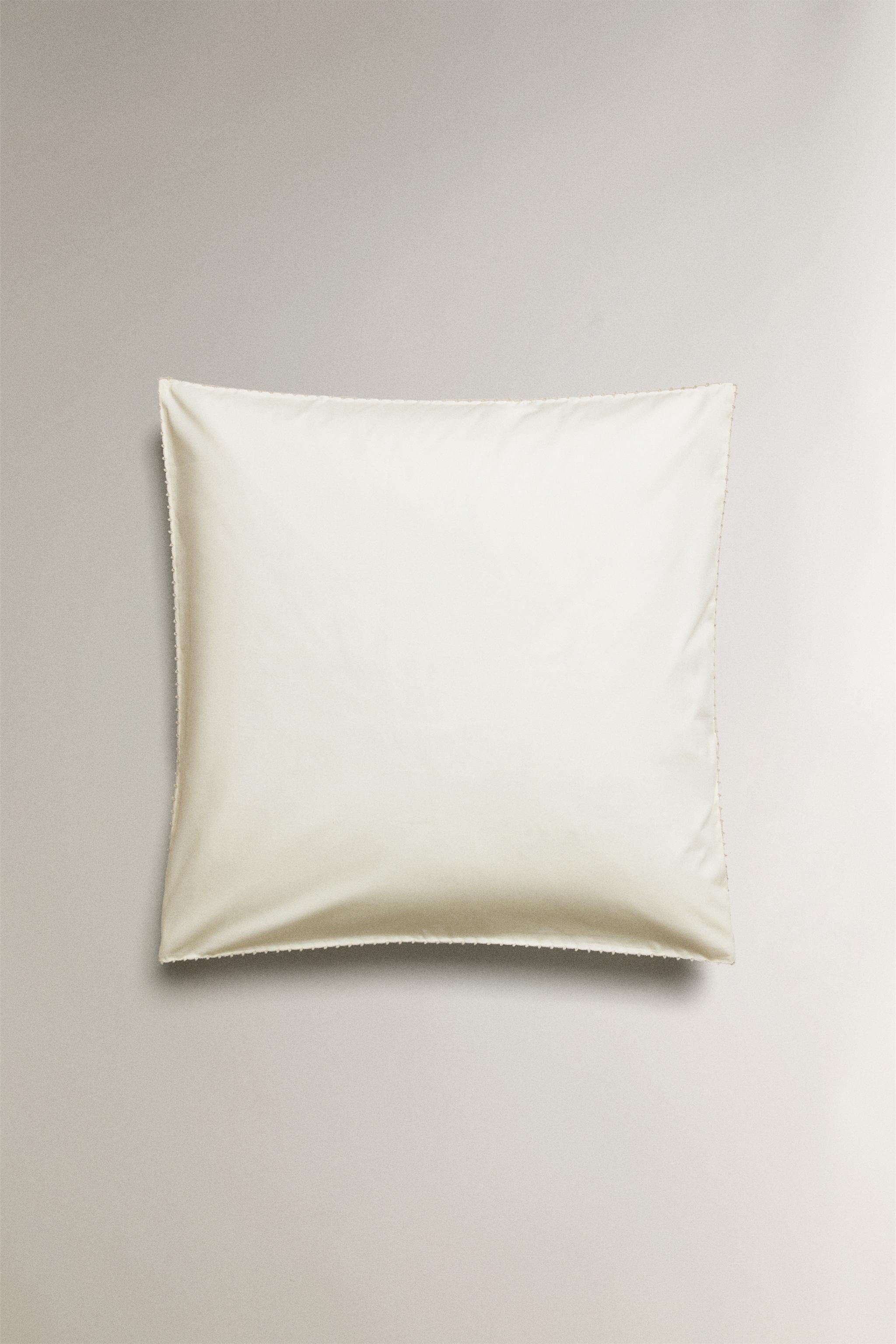 CHILDREN'S EMBROIDERED PILLOWCASE WITH TRIM DETAIL