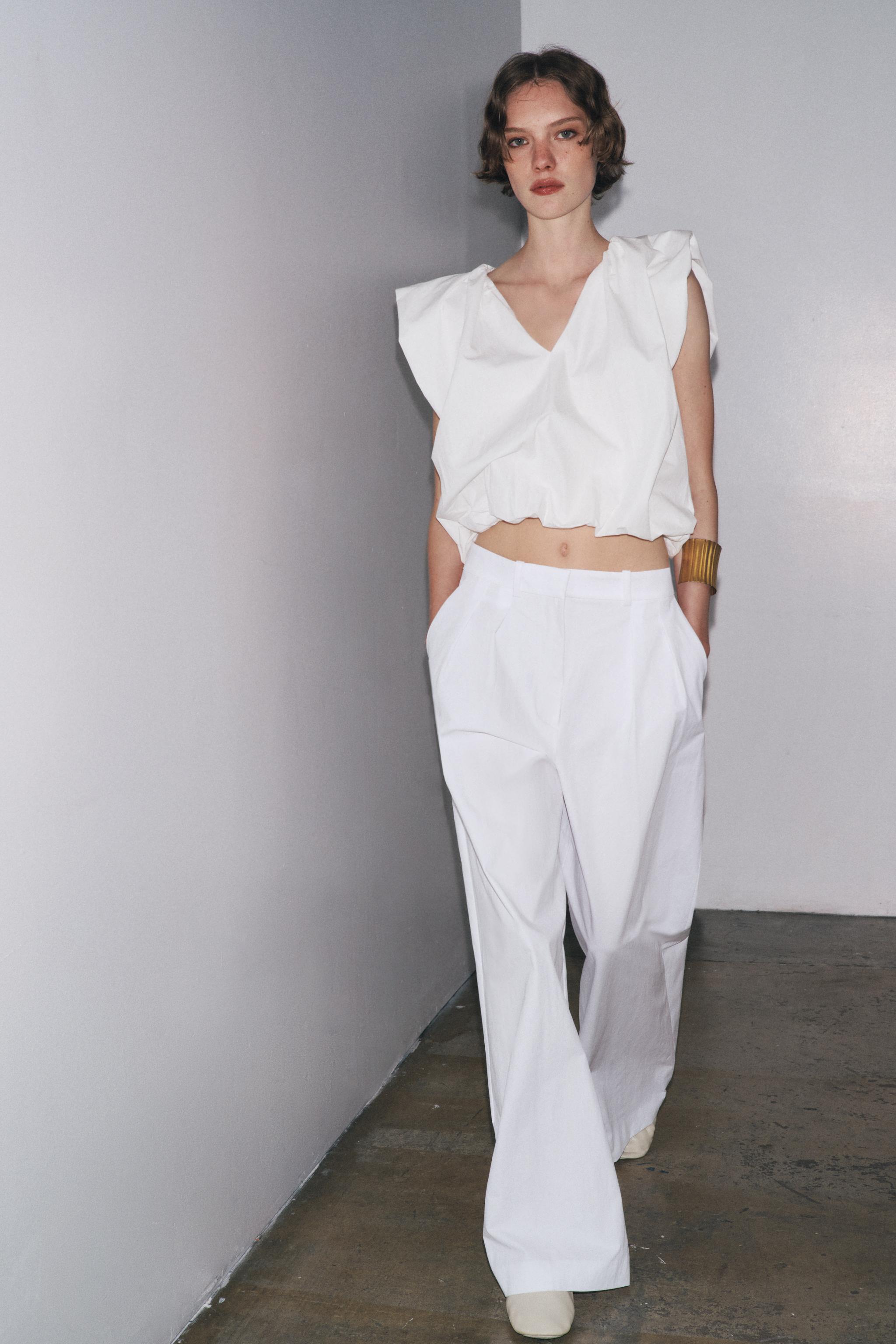 ZW COLLECTION BALLOON POPLIN TOP