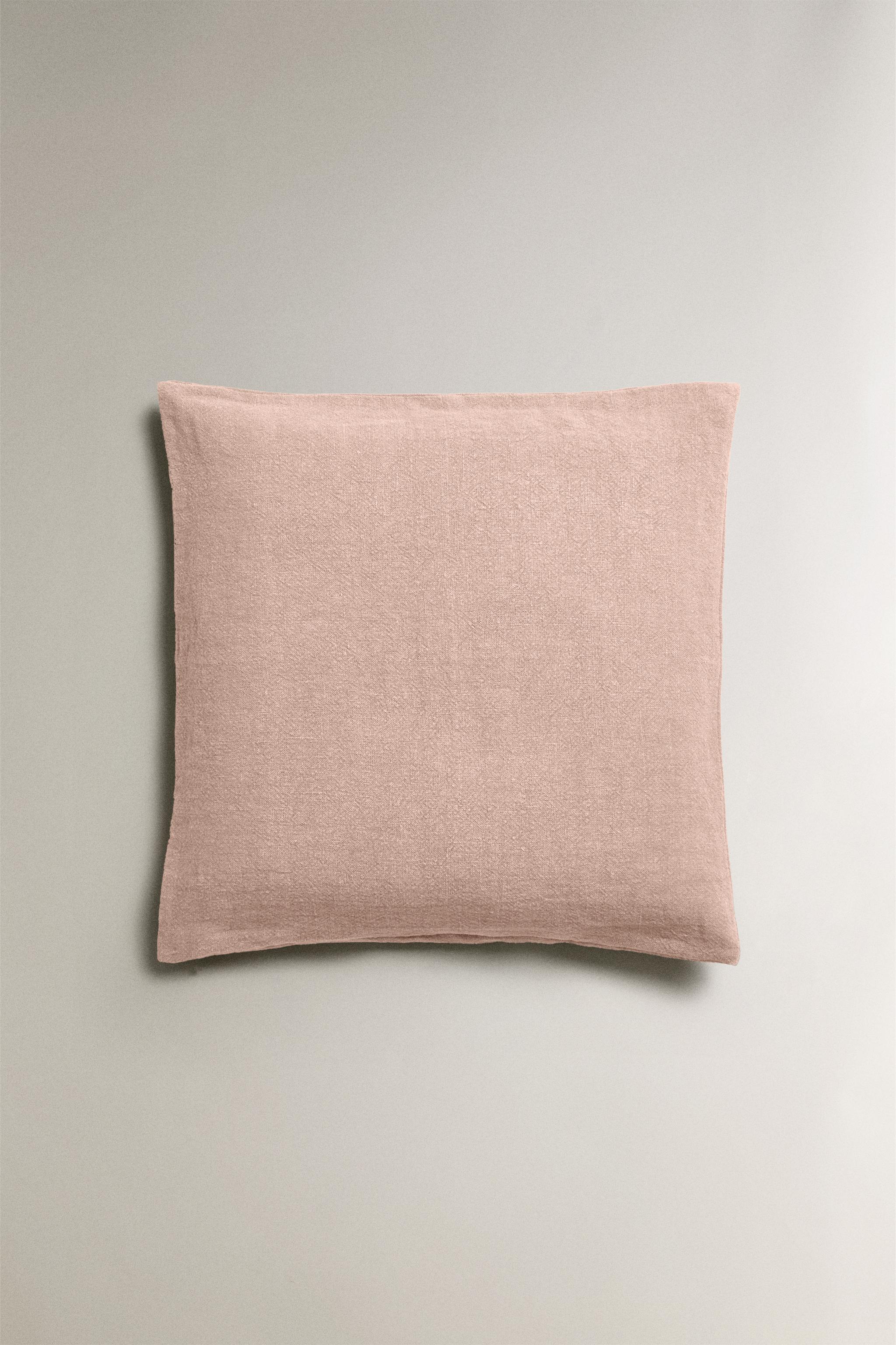 LINEN THROW PILLOW COVER