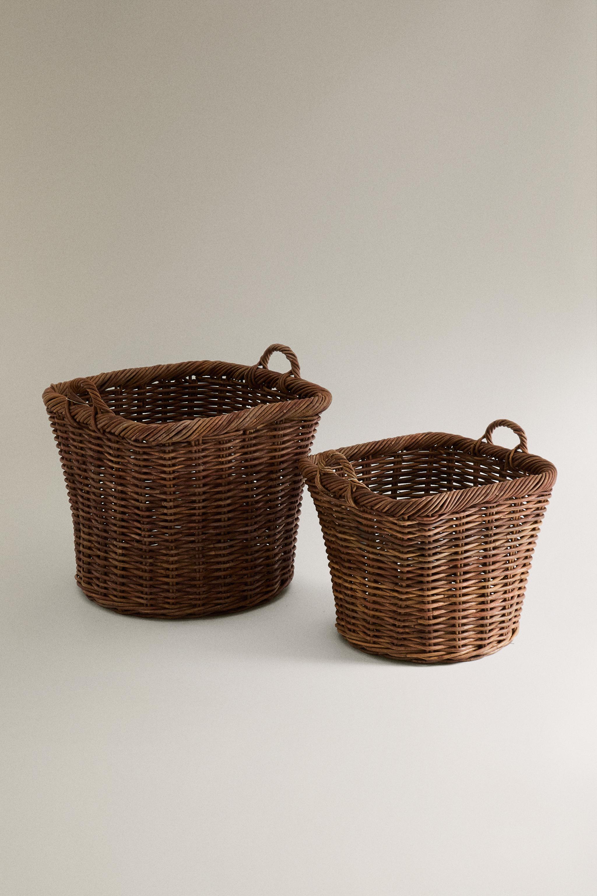 SQUARE RATTAN BASKET