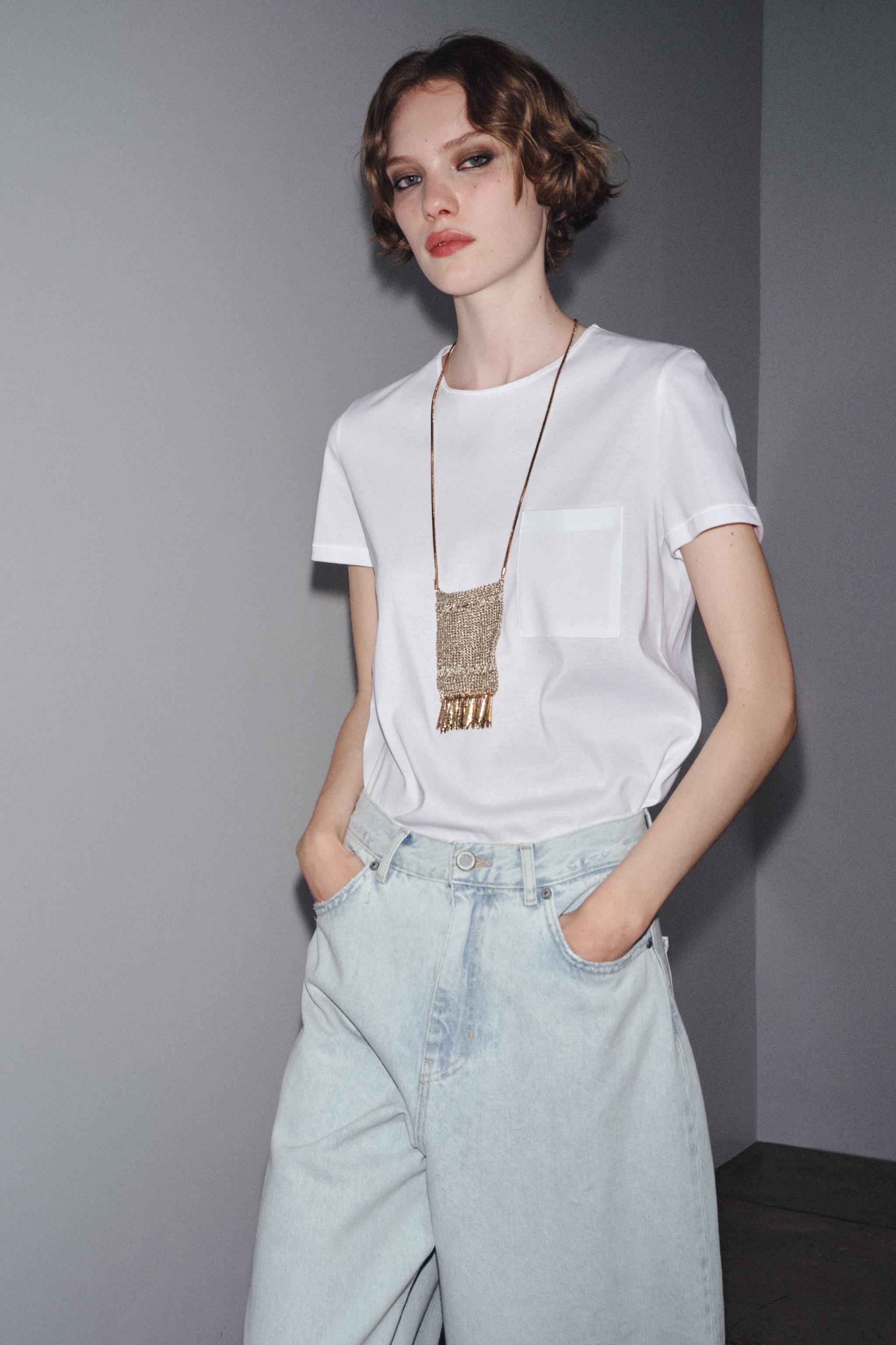 ZW COLLECTION HIGH WAIST PALAZZO JEANS