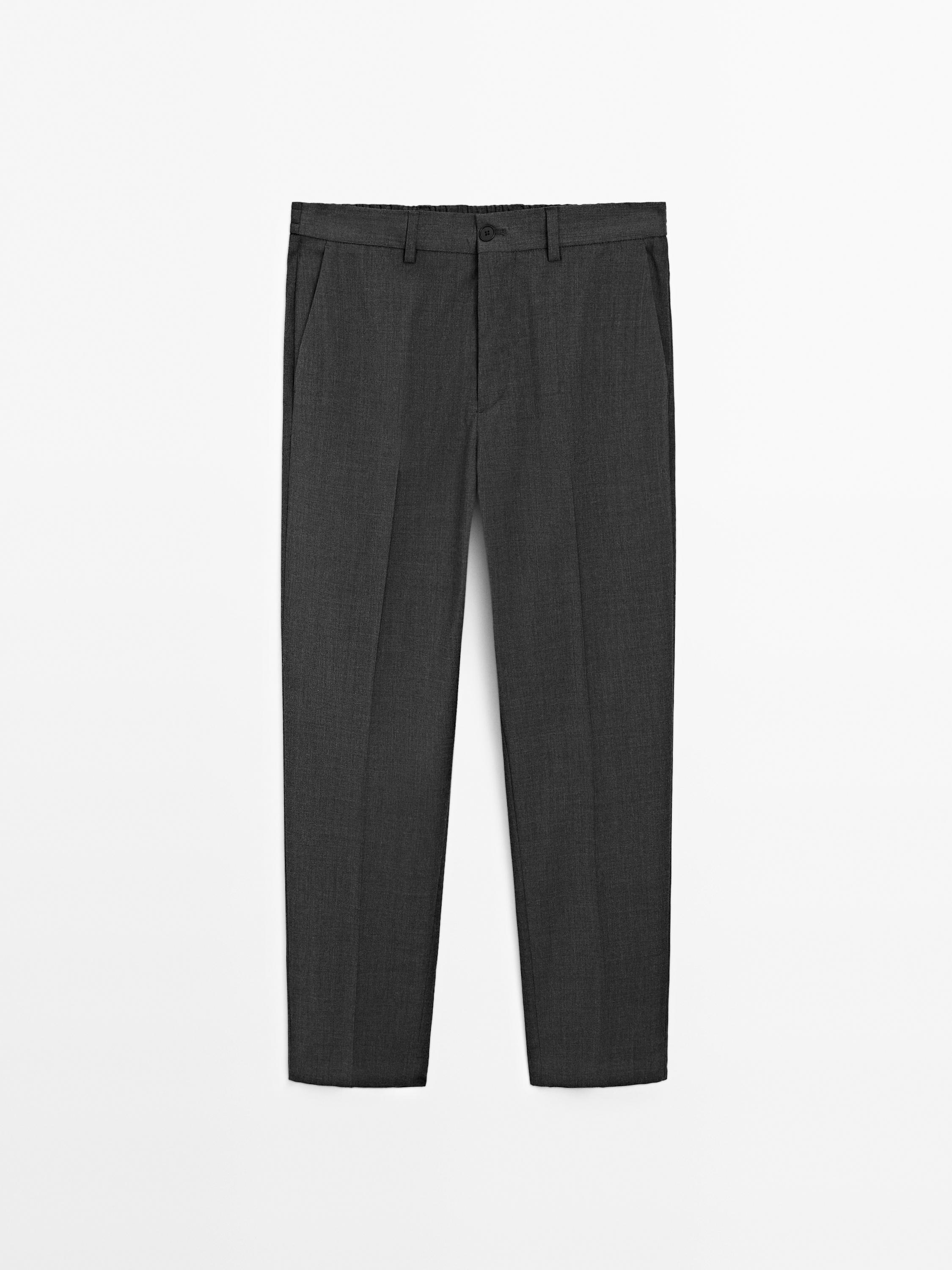 Total look wool blend trousers