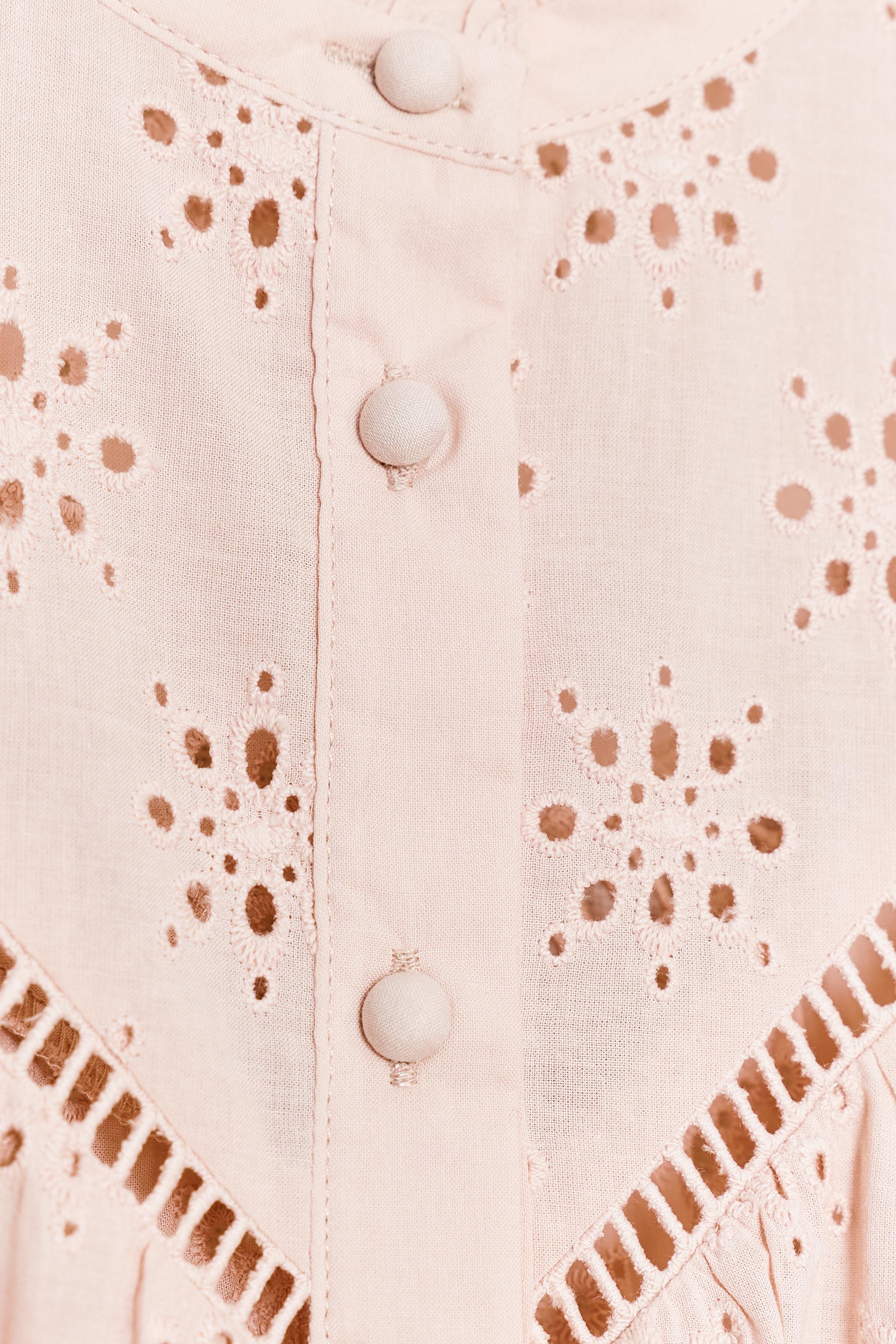EYELET EMBROIDERY SHIRT