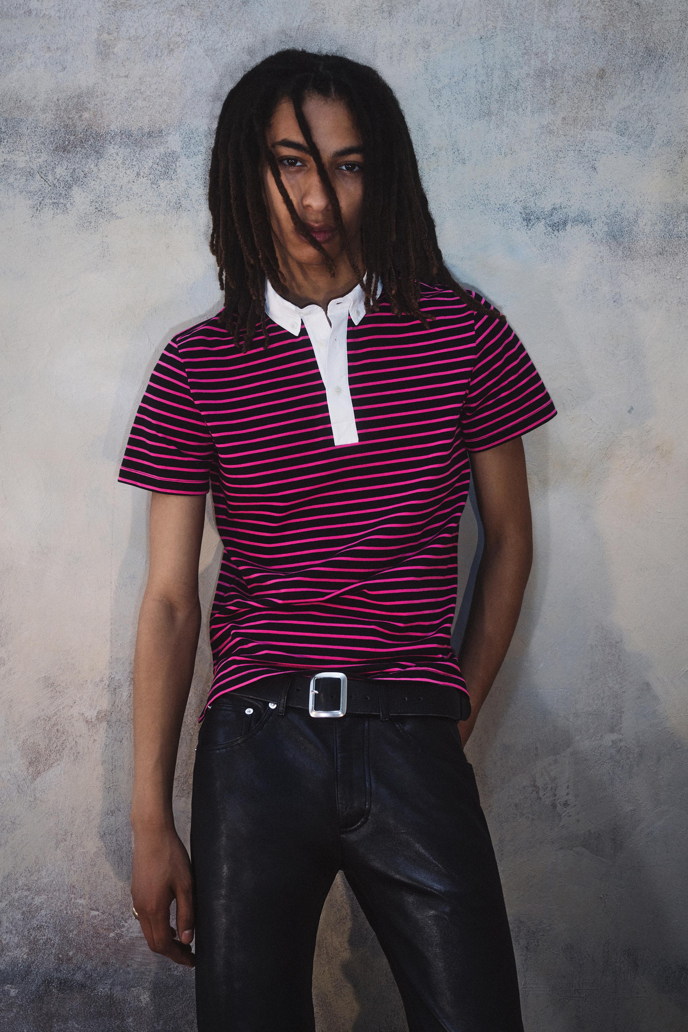 STRIPED POLO SHIRT BOBBY GILLESPIE X ZARA