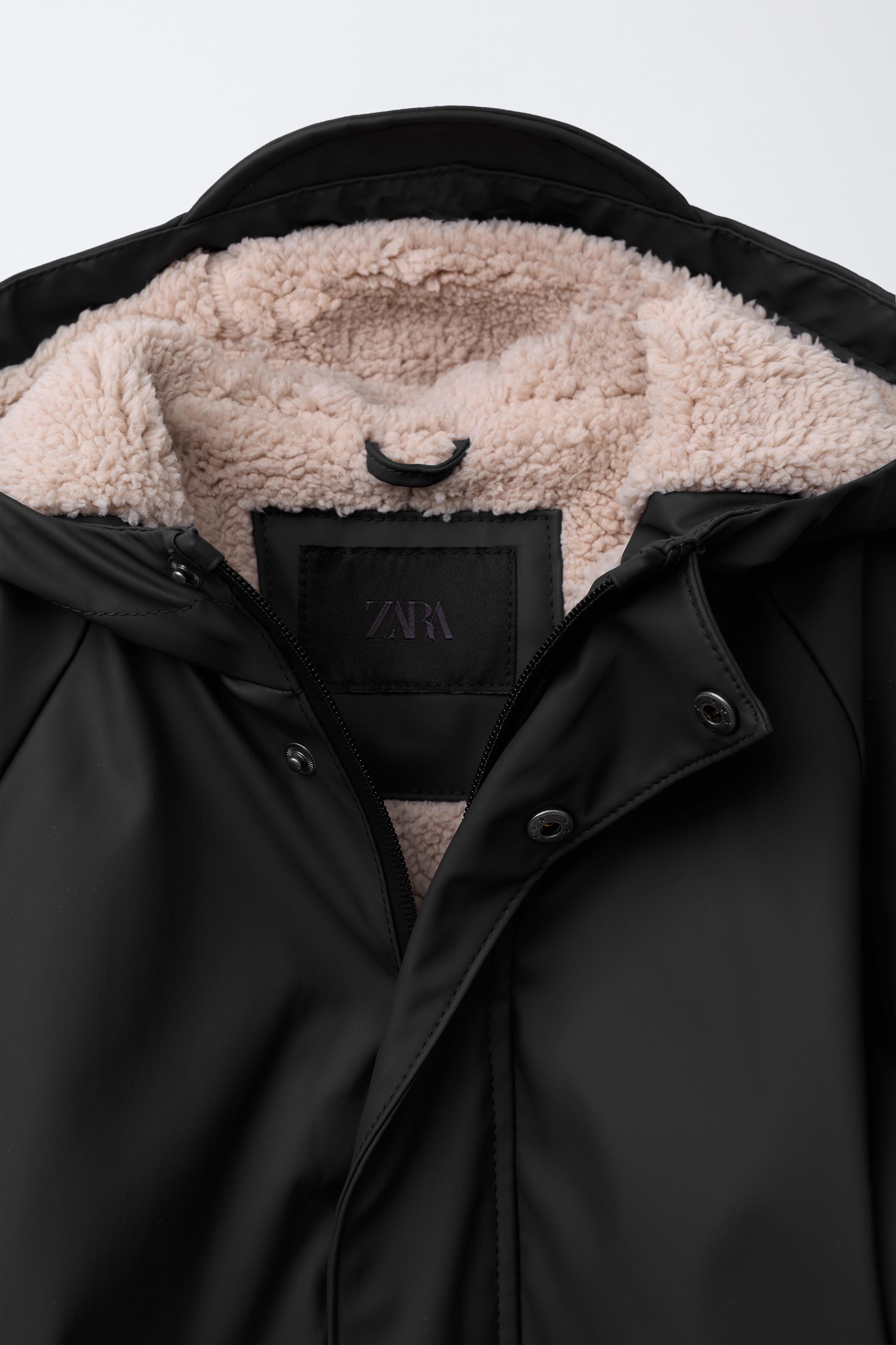 WATER REPELLENT COATED SHERPA JACKET