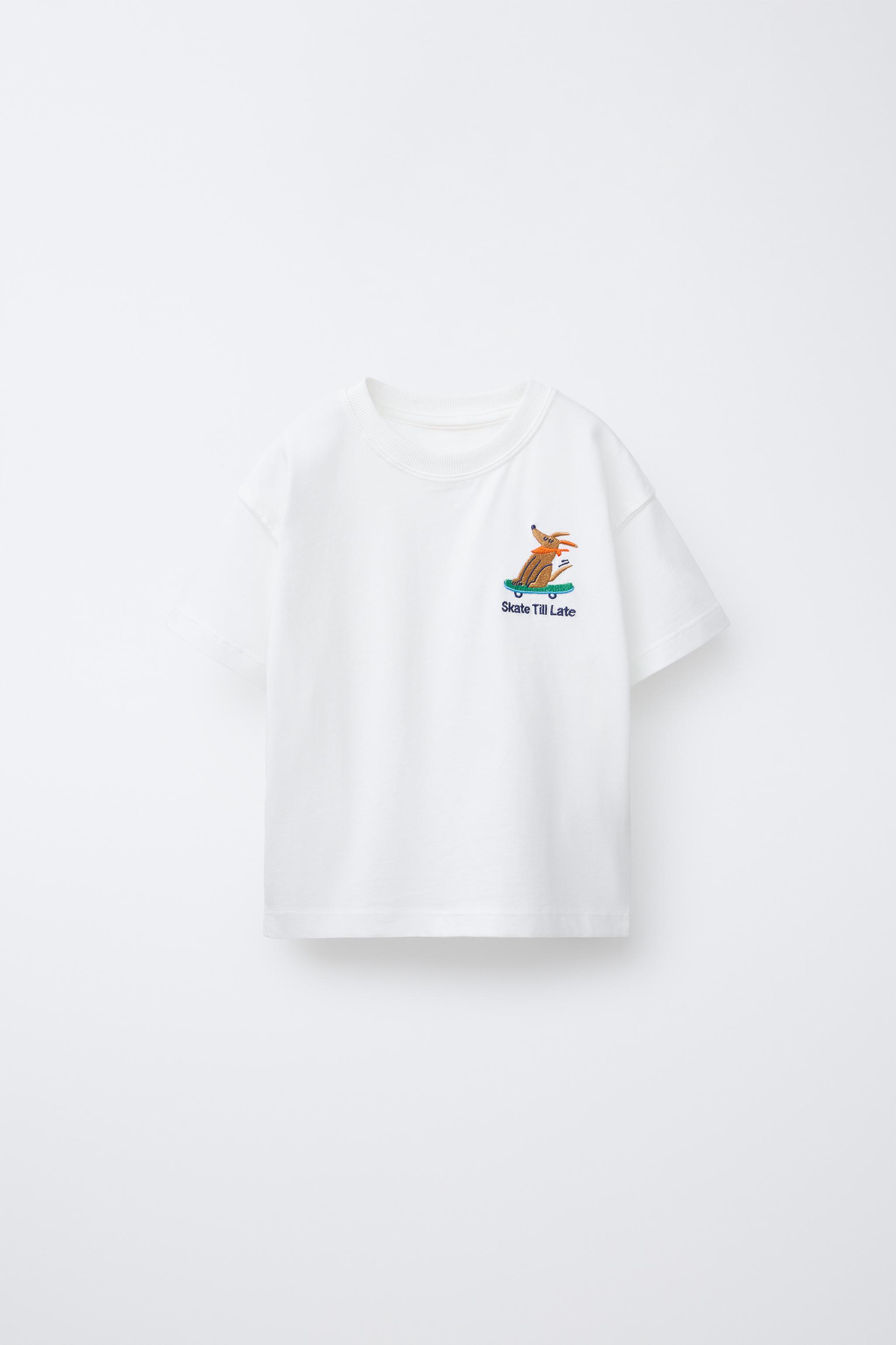 ANIMAL EMBROIDERY T-SHIRT