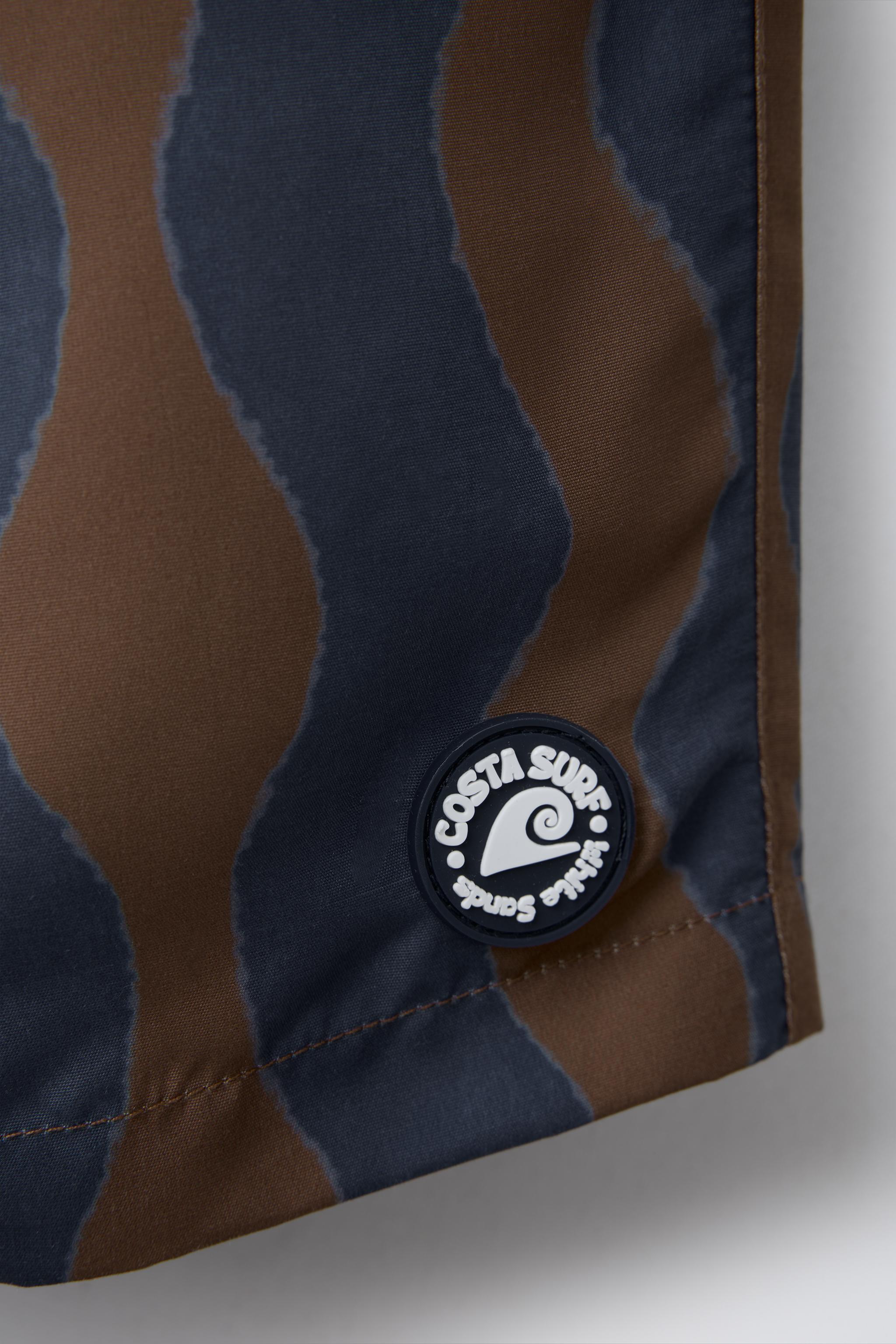 6-14 YEARS/ WAVE PRINT SWIM SHORTS