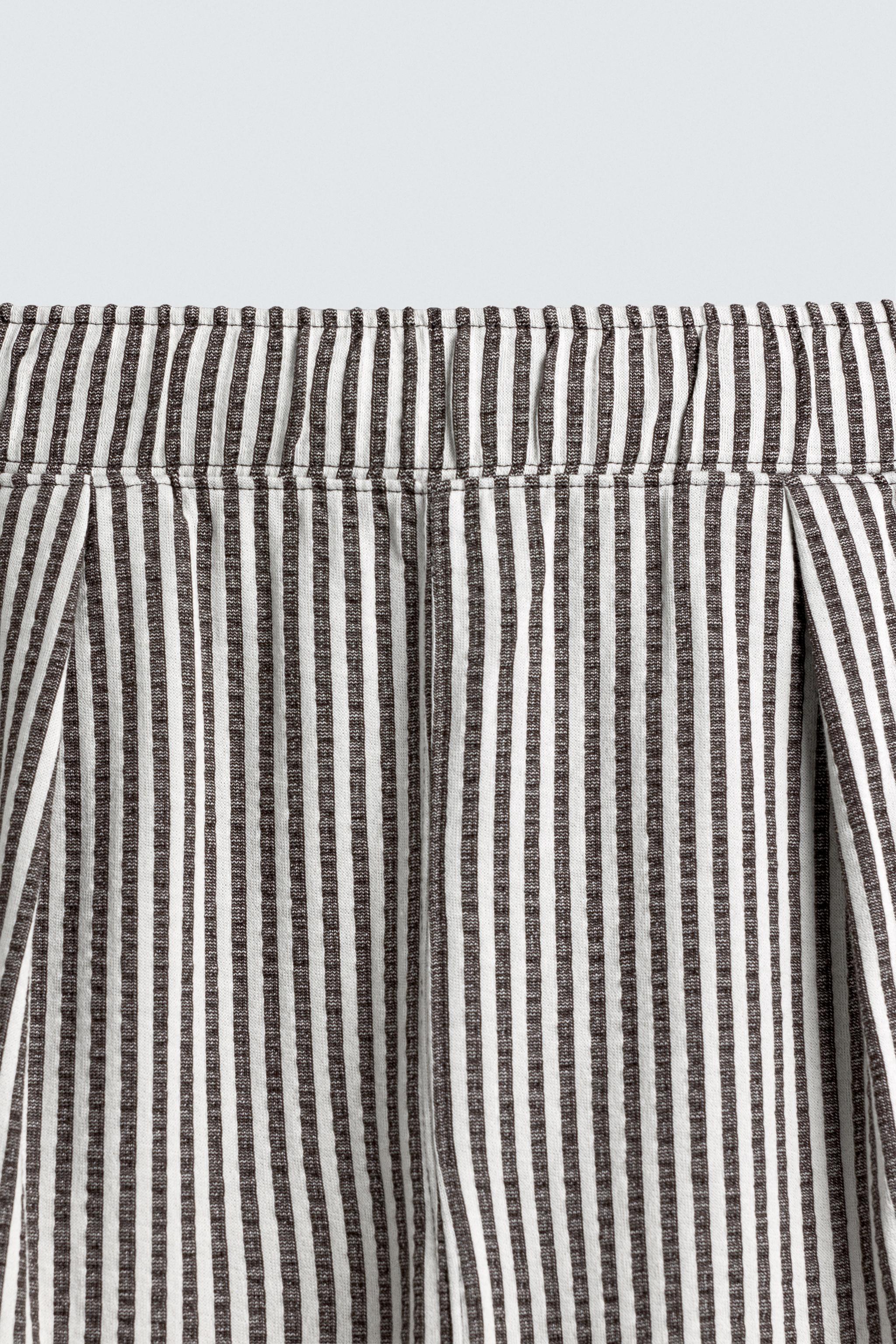 STRIPED SEERSUCKER COMFORT PANTS