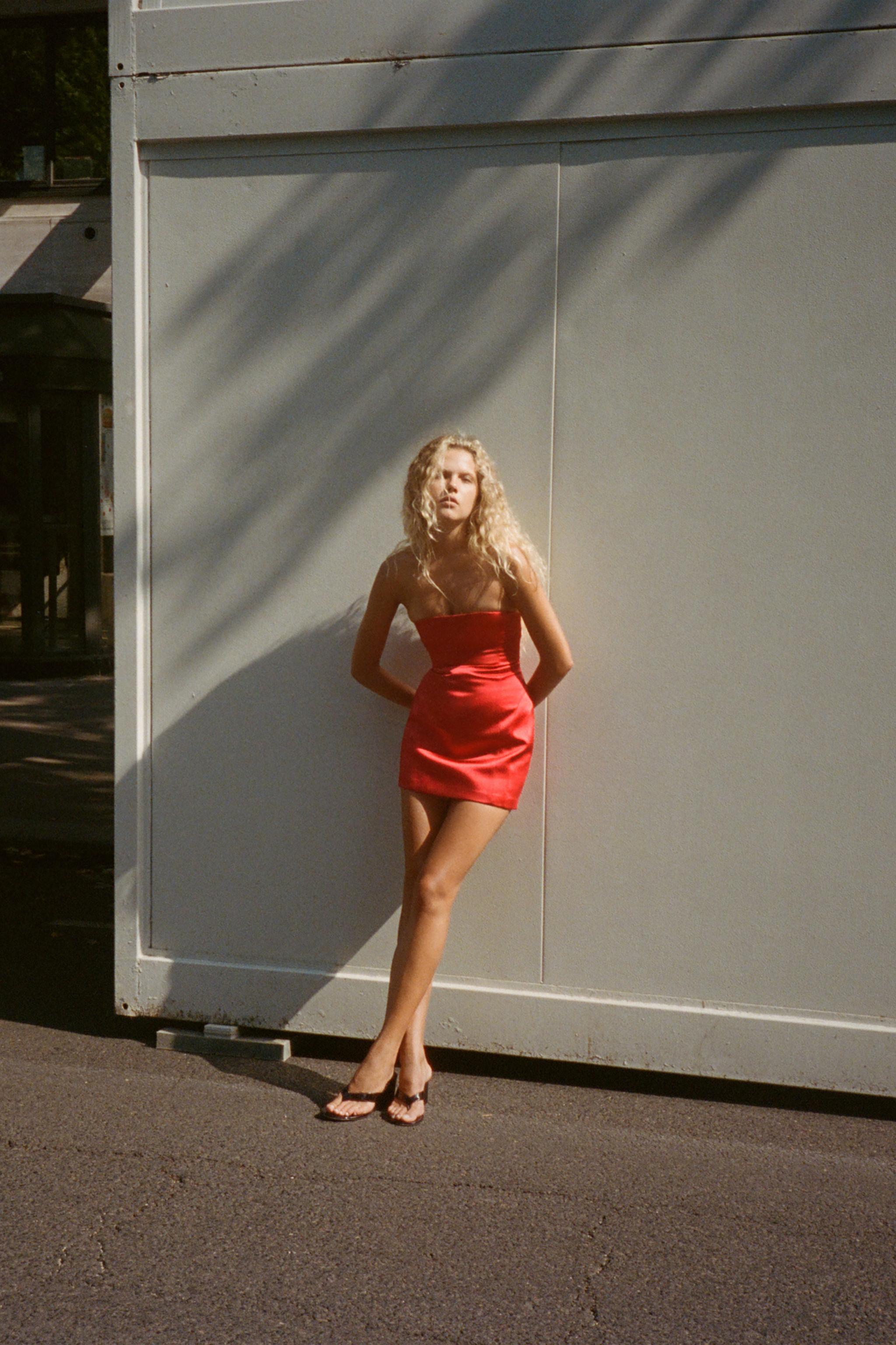 SATIN PLAYSUIT DRESS