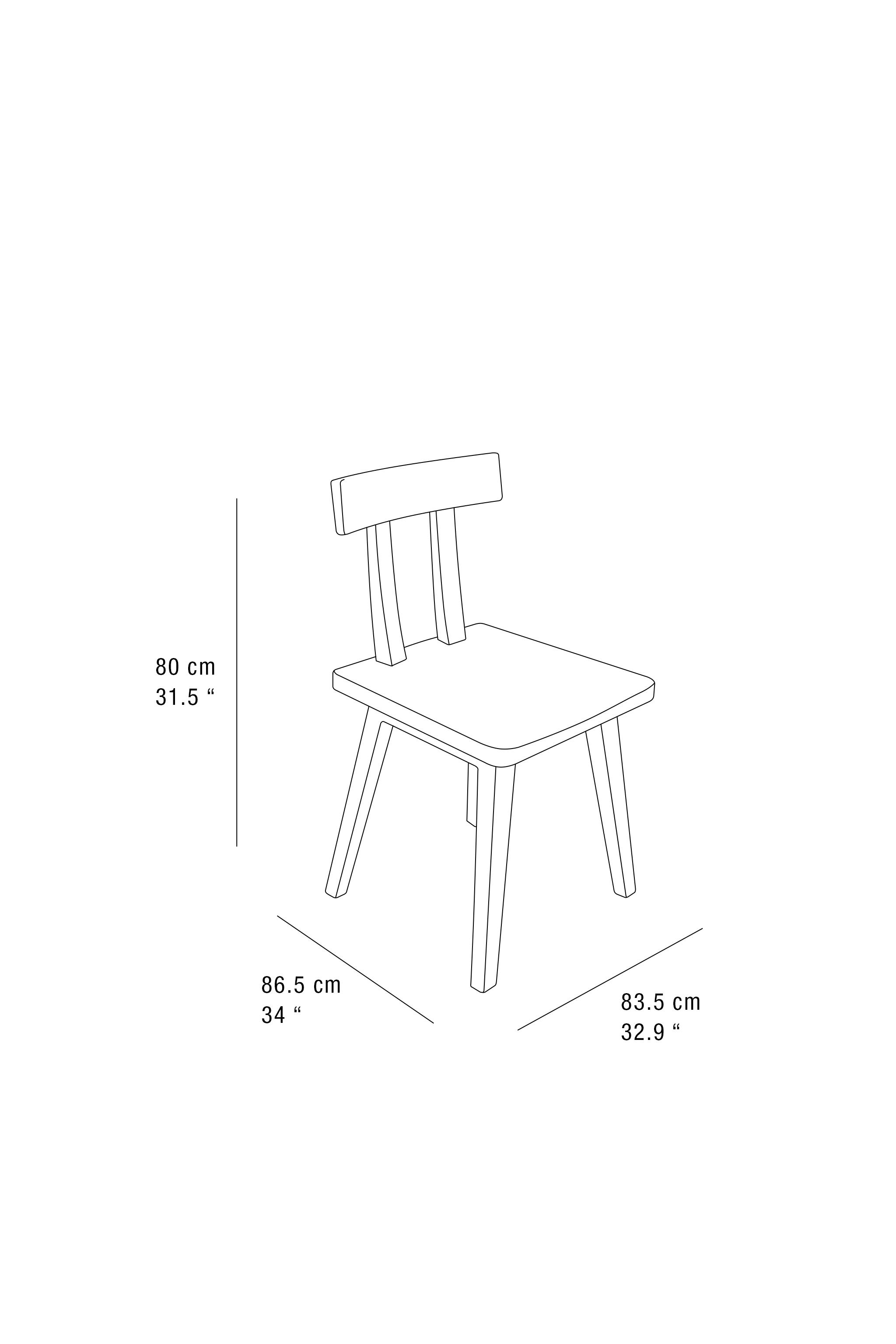 WOODEN CHAIR WITH BACKREST