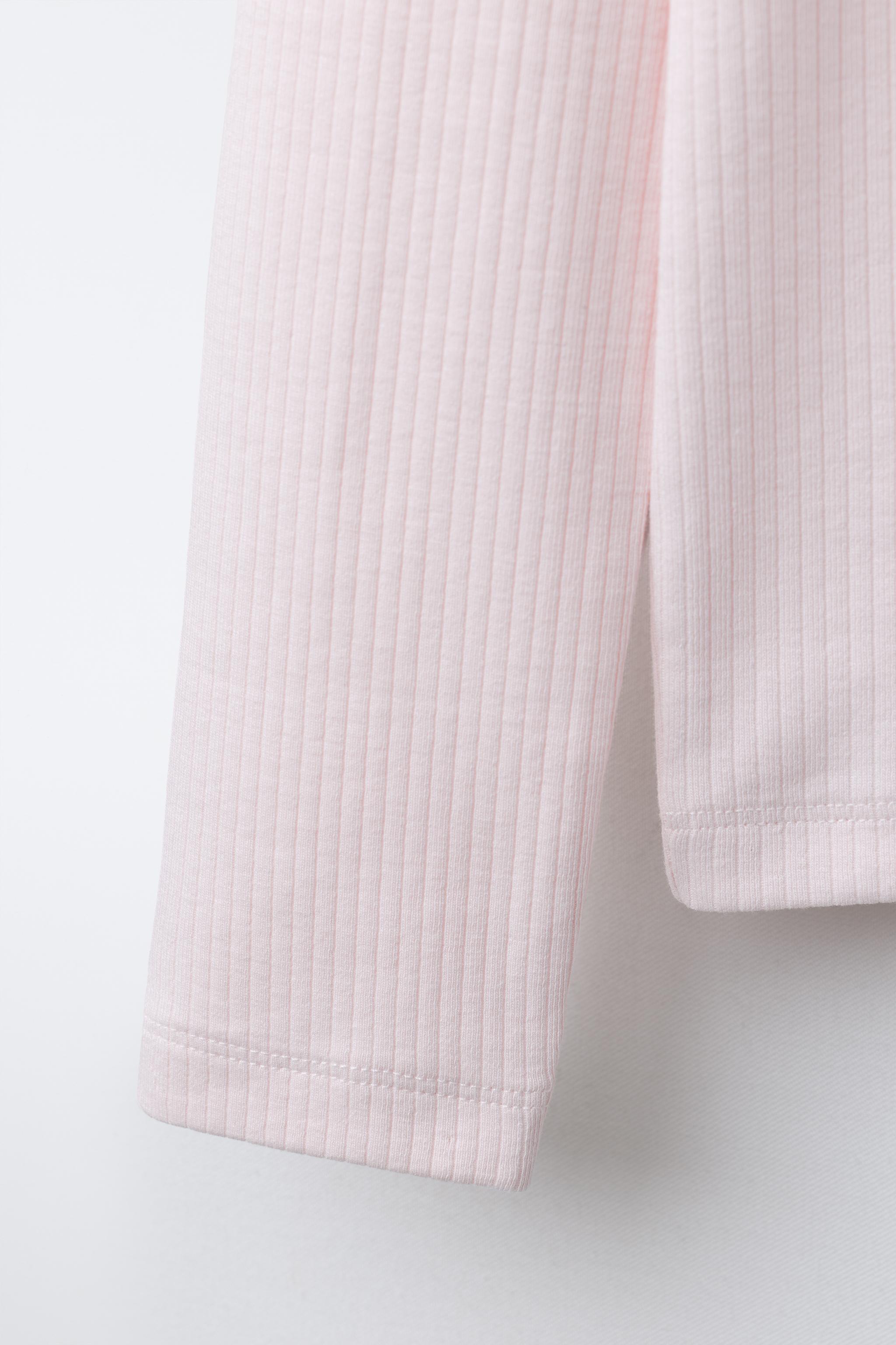 PLAIN RIBBED T-SHIRT