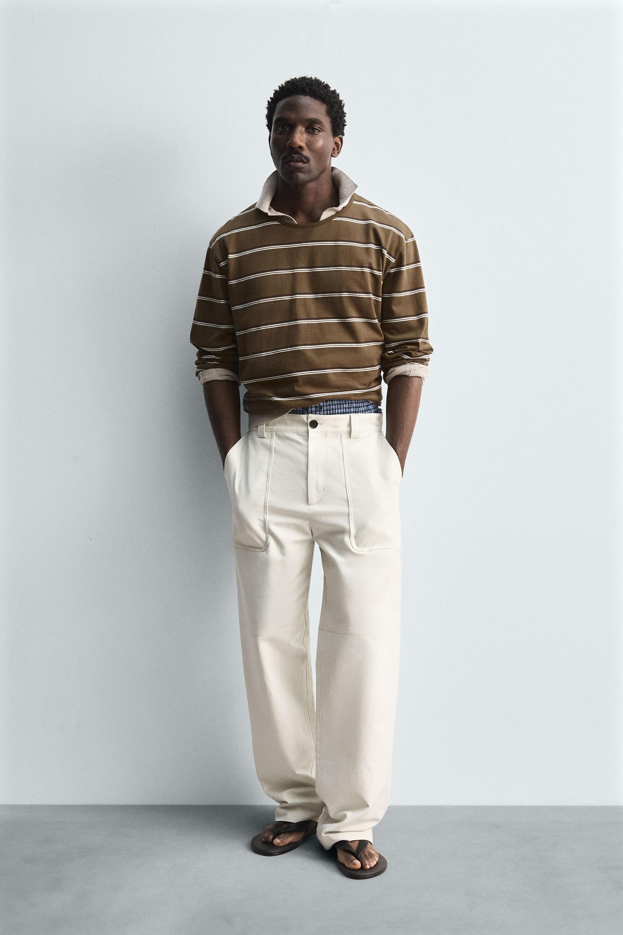 STRIPED JACQUARD T-SHIRT