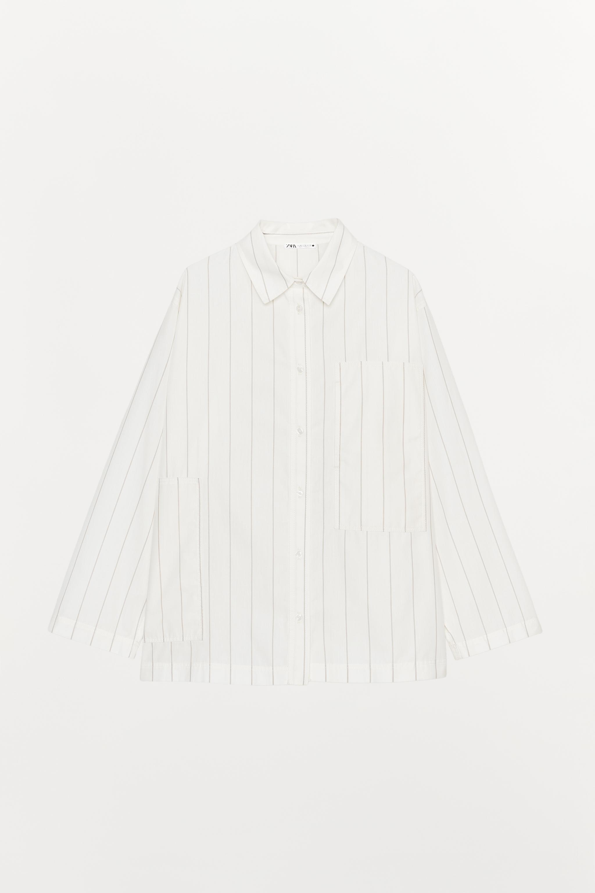 STRIPED PAJAMA SHIRT