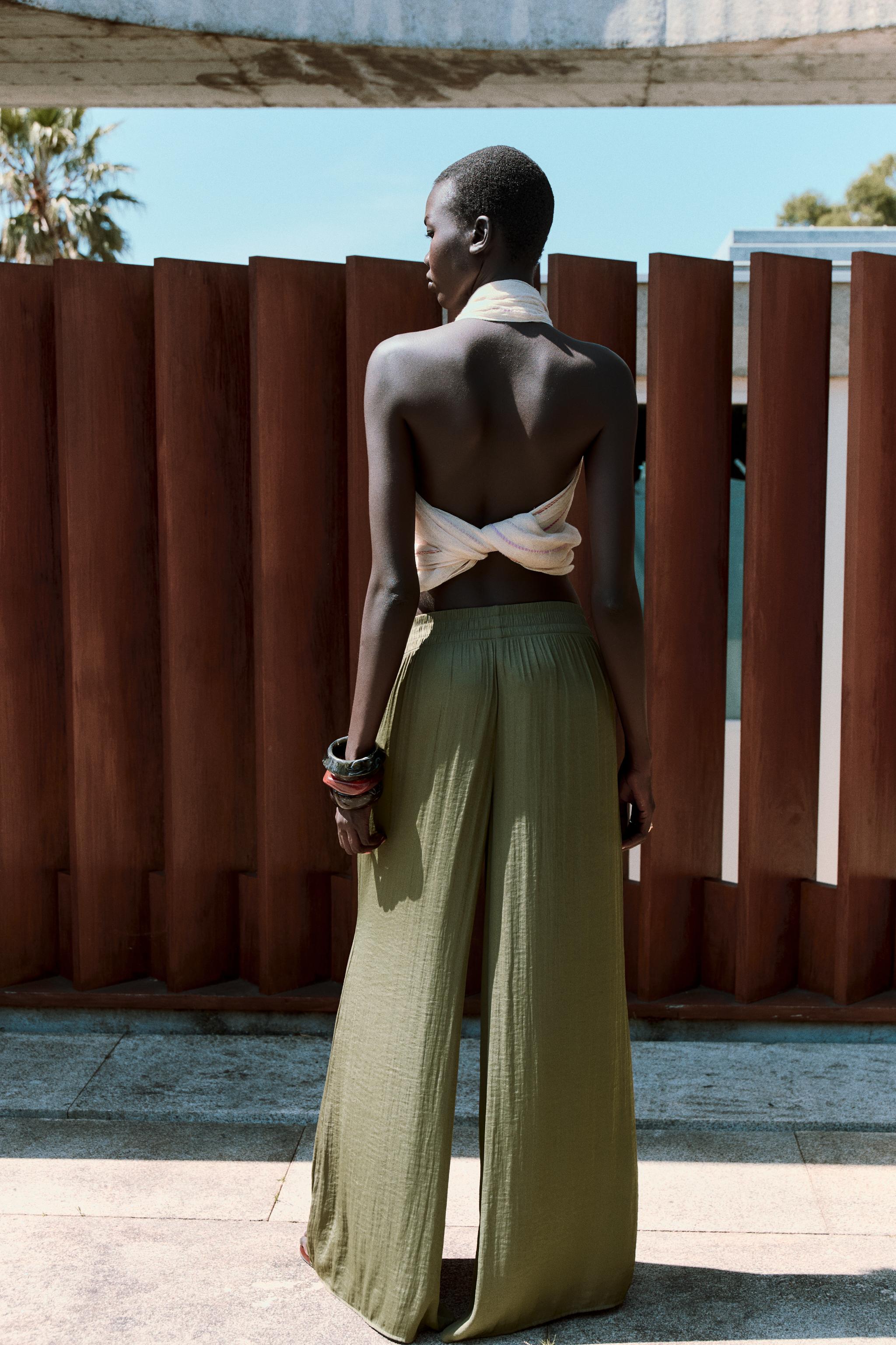 FLOWY WIDE LEG PANTS