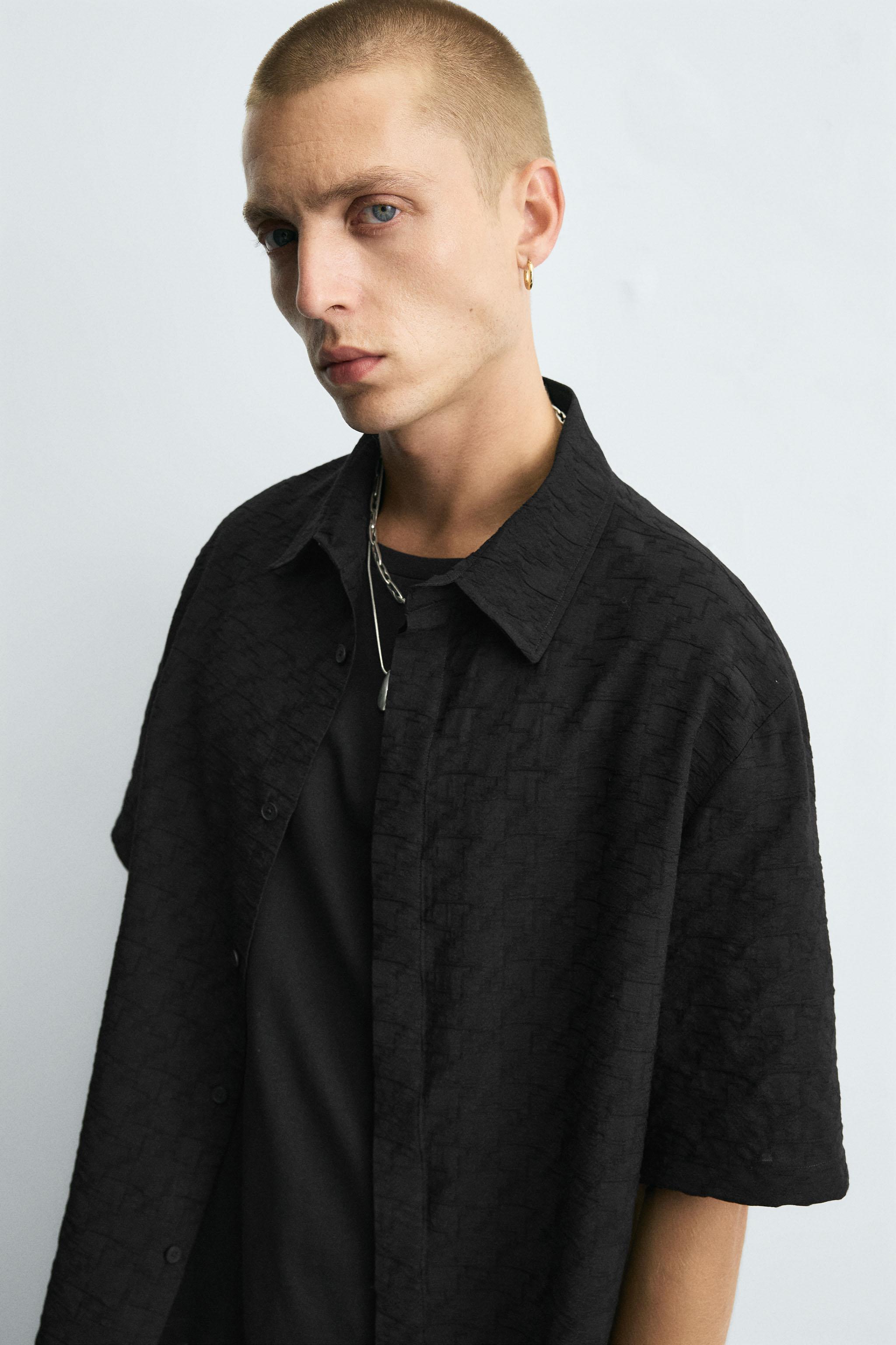 GEOMETRIC JACQUARD SHIRT