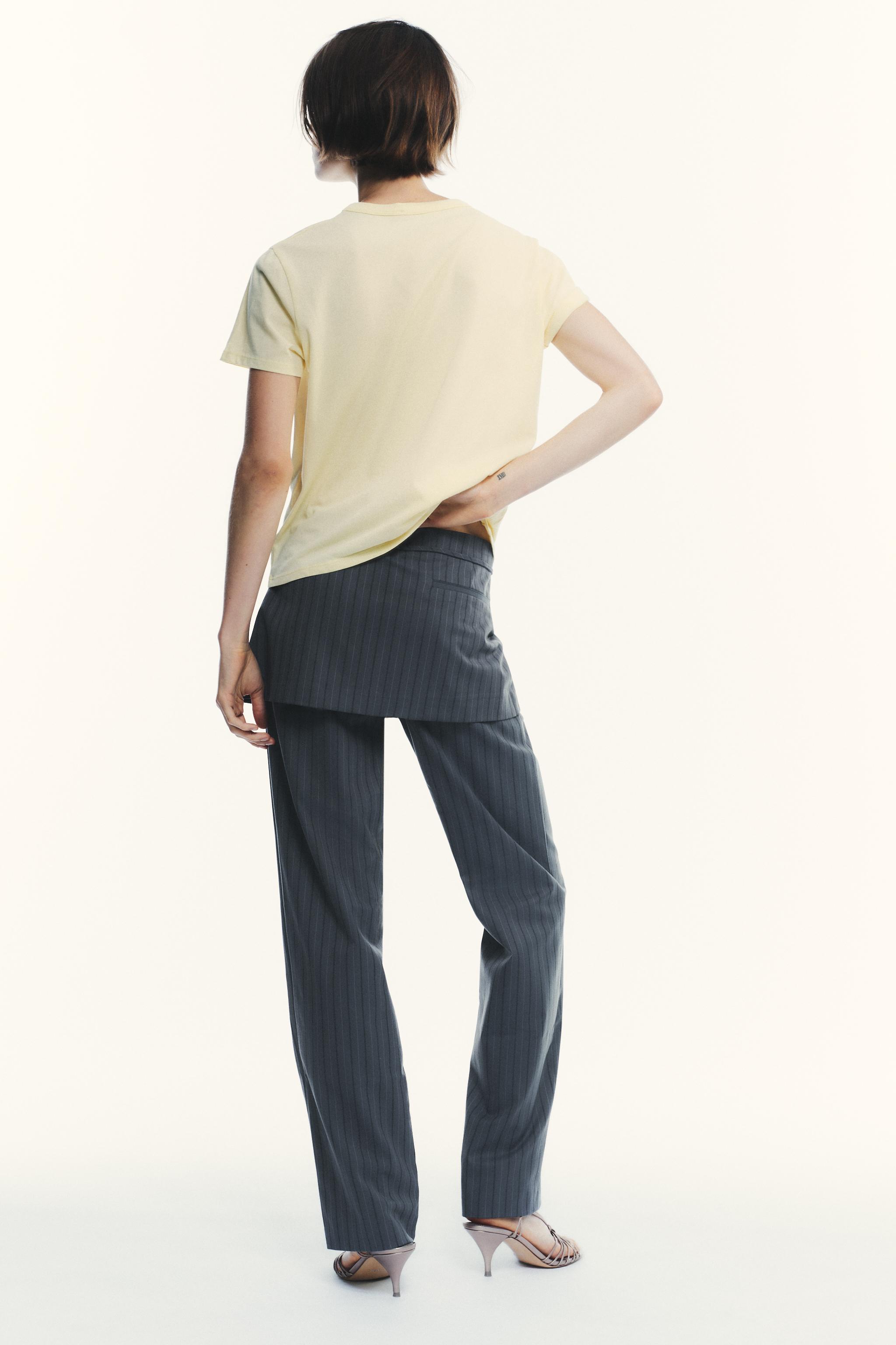 PINSTRIPE SKIRT PANTS