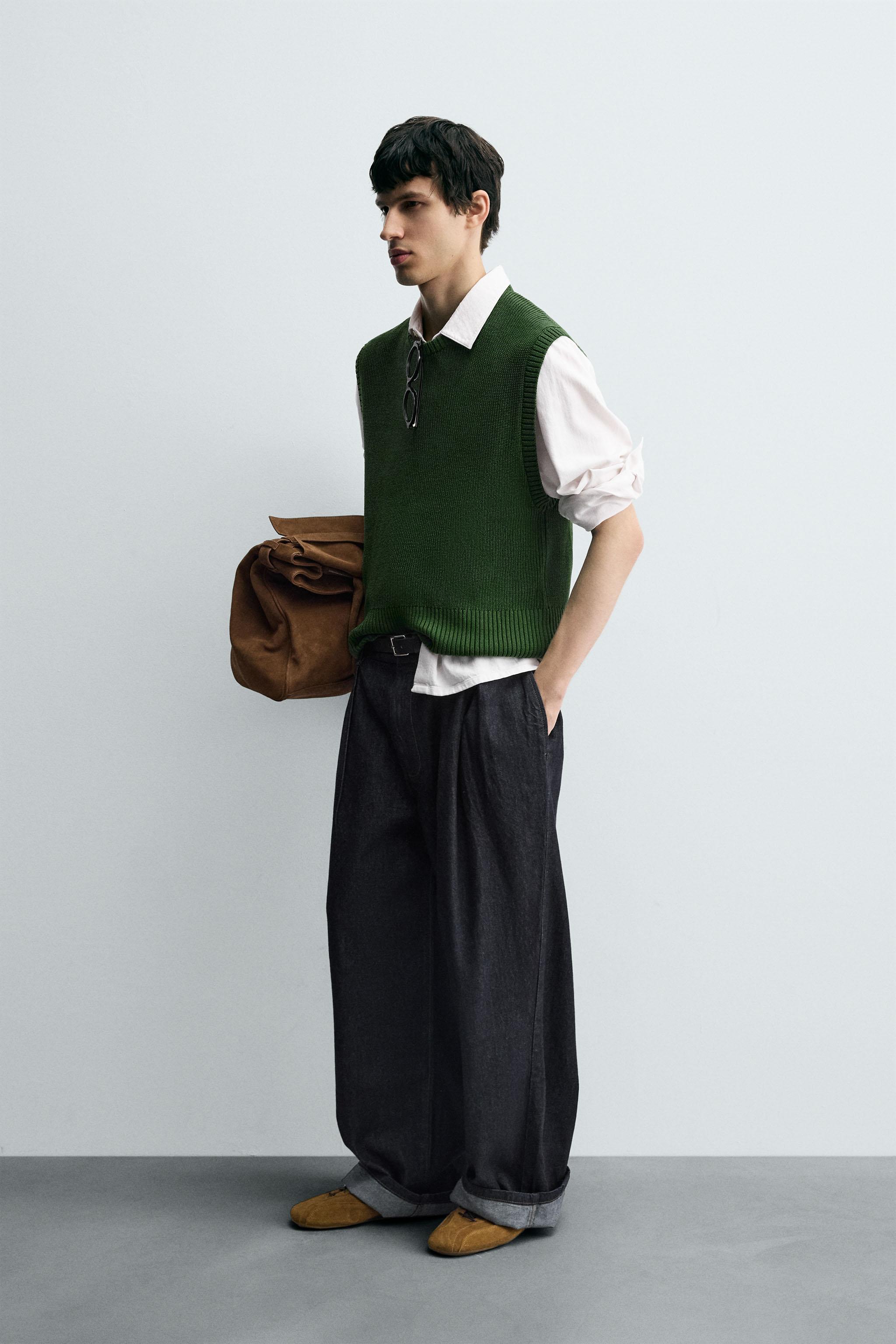 VISCOSE BLEND KNIT VEST