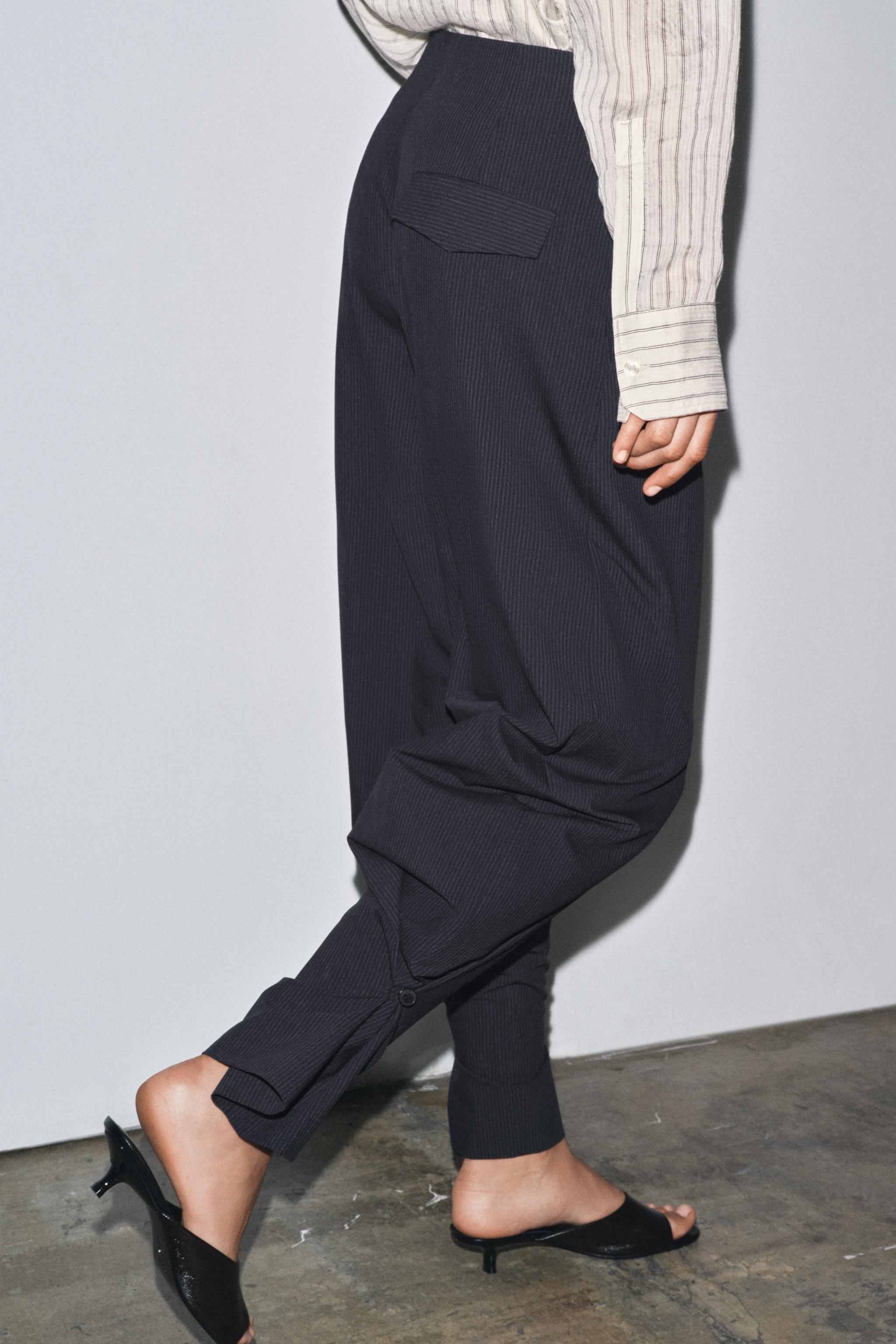 ZW COLLECTION PINSTRIPE BALLOON PANTS