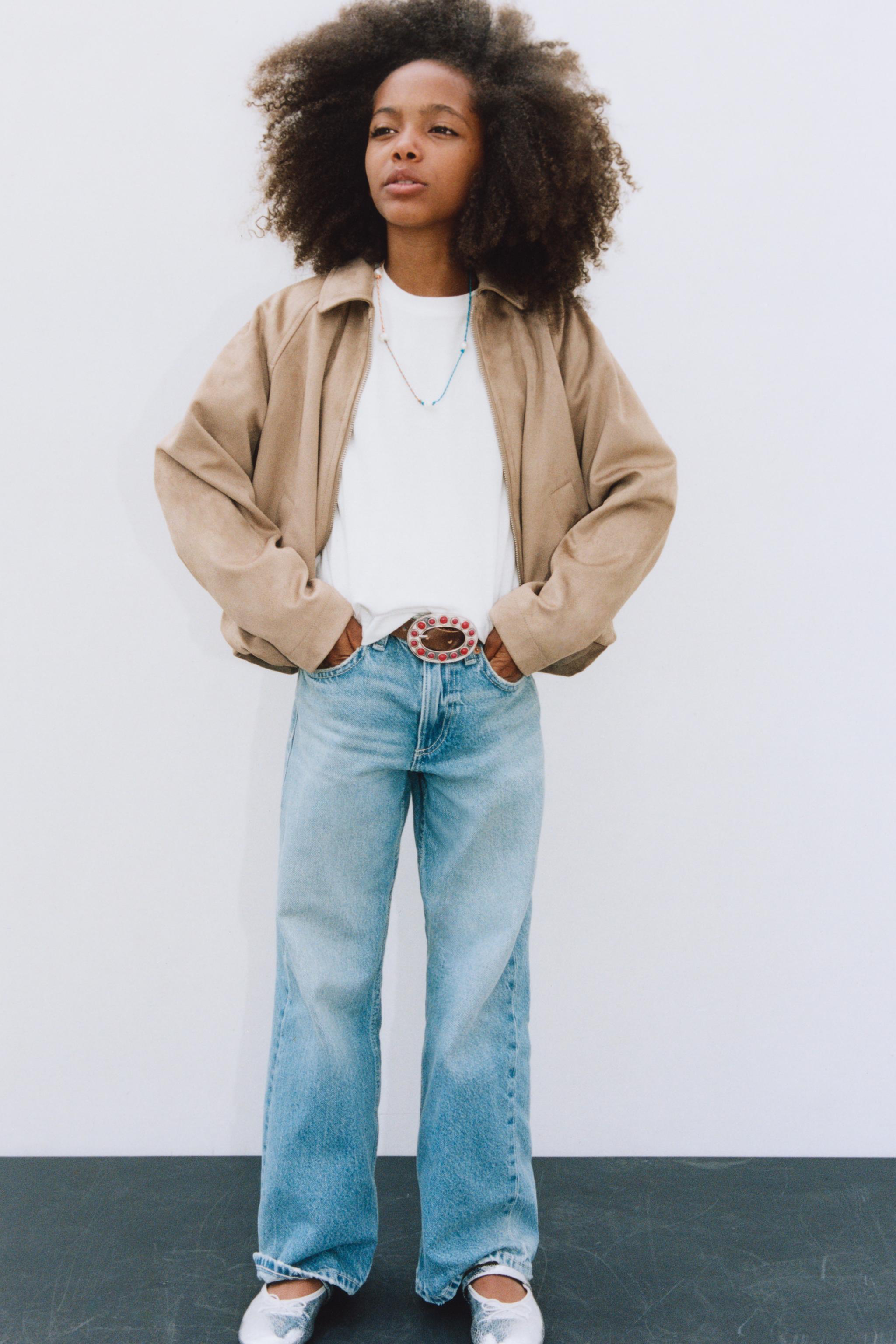 FAUX SUEDE BALLOON JACKET