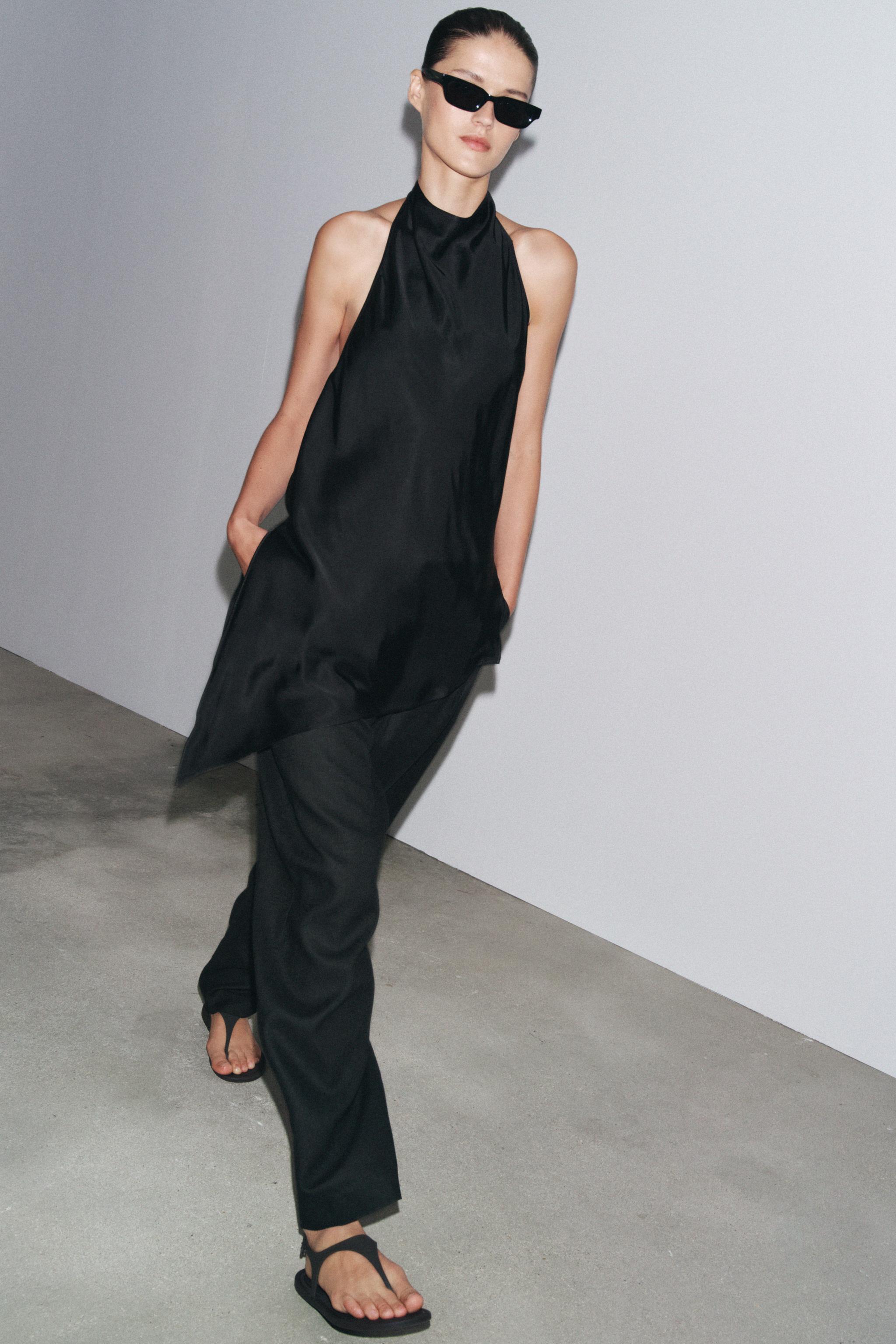 ZW COLLECTION SATIN HALTER TOP