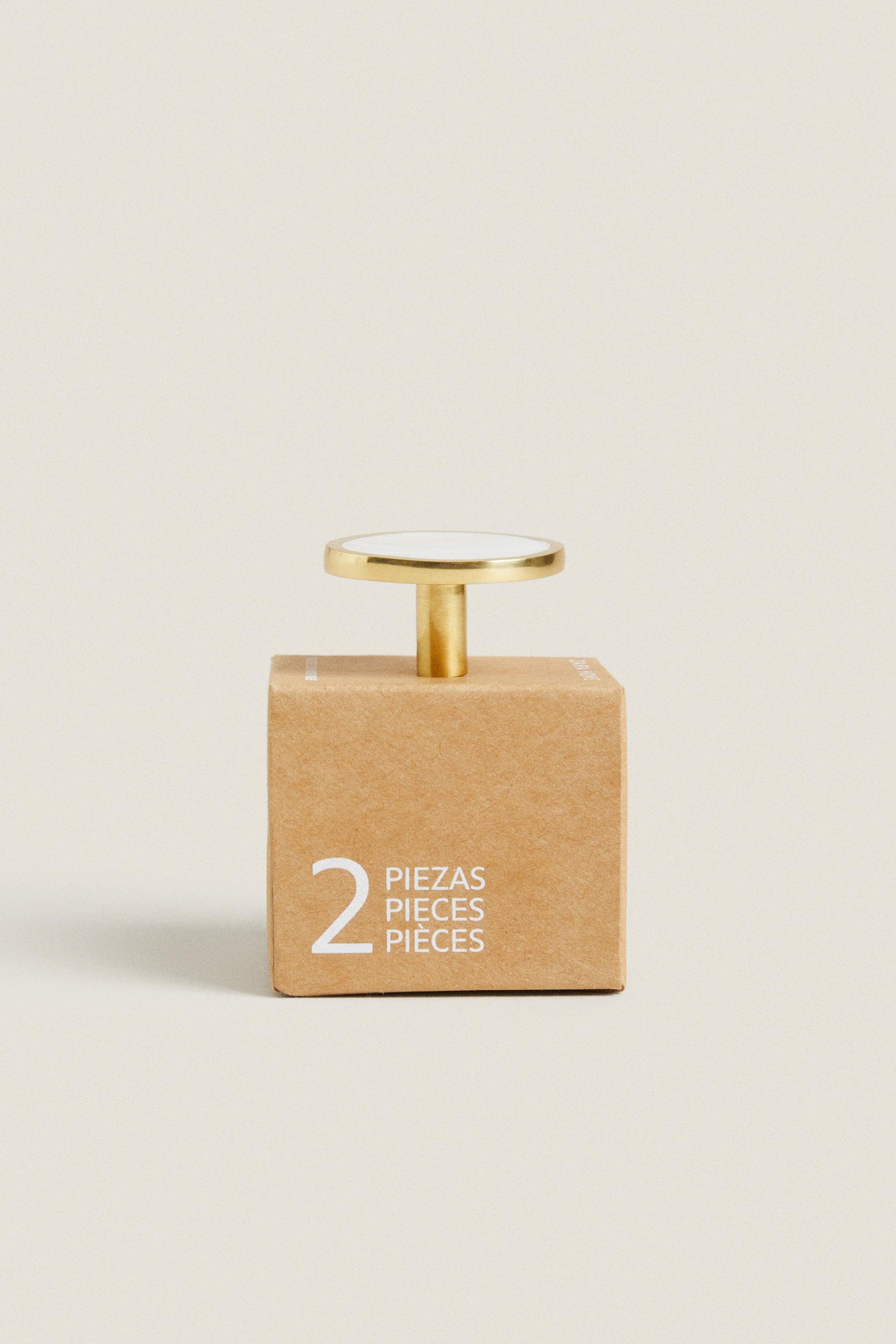 SET OF IRREGULAR MOTHER-OF-PEARL KNOBS (SET OF 2)