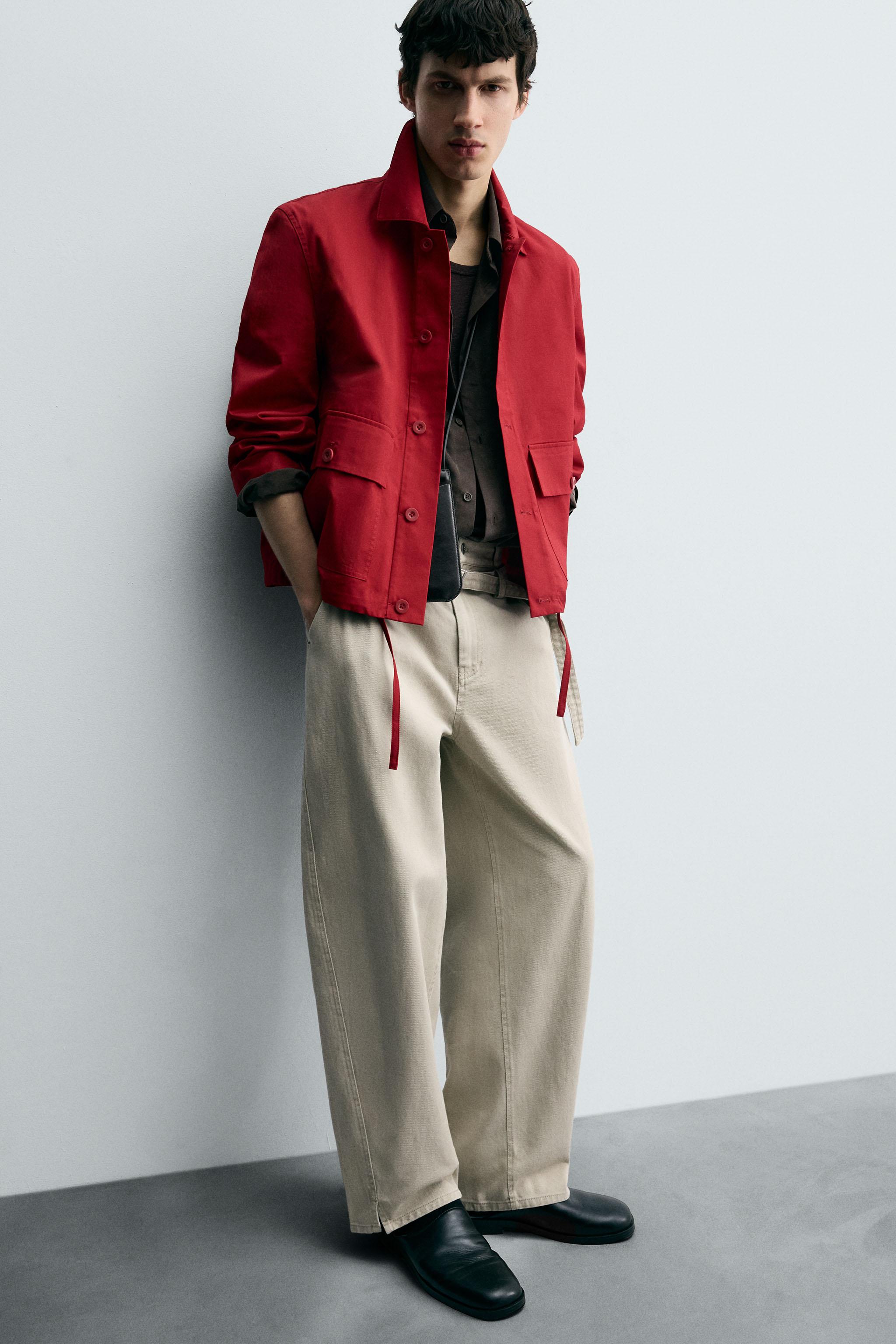 COTTON HERRINGBONE OVERSHIRT