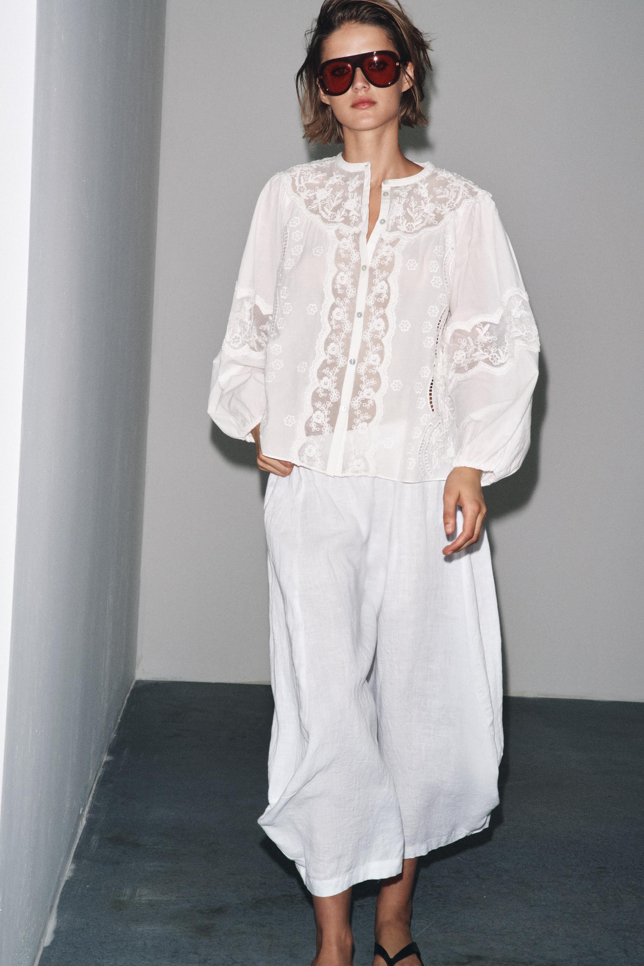 ZW COLLECTION EMBROIDERED SHIRT