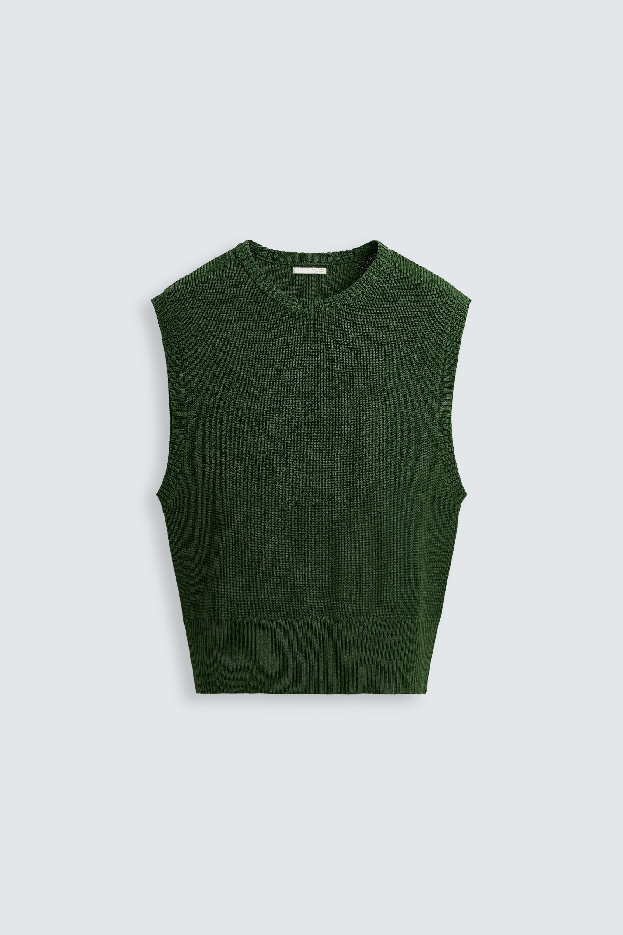 VISCOSE BLEND KNIT VEST