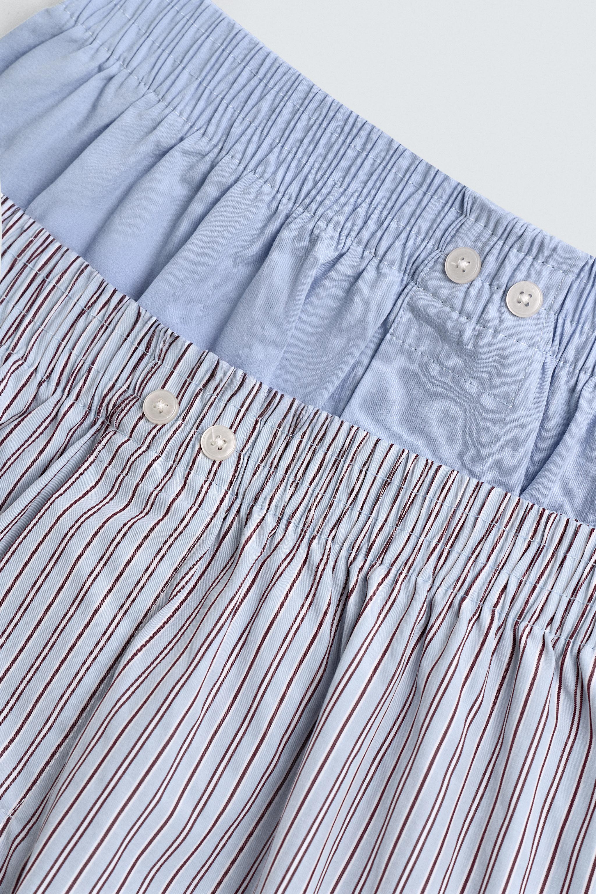 COMBINATION POPLIN BOXERS 2-PACK