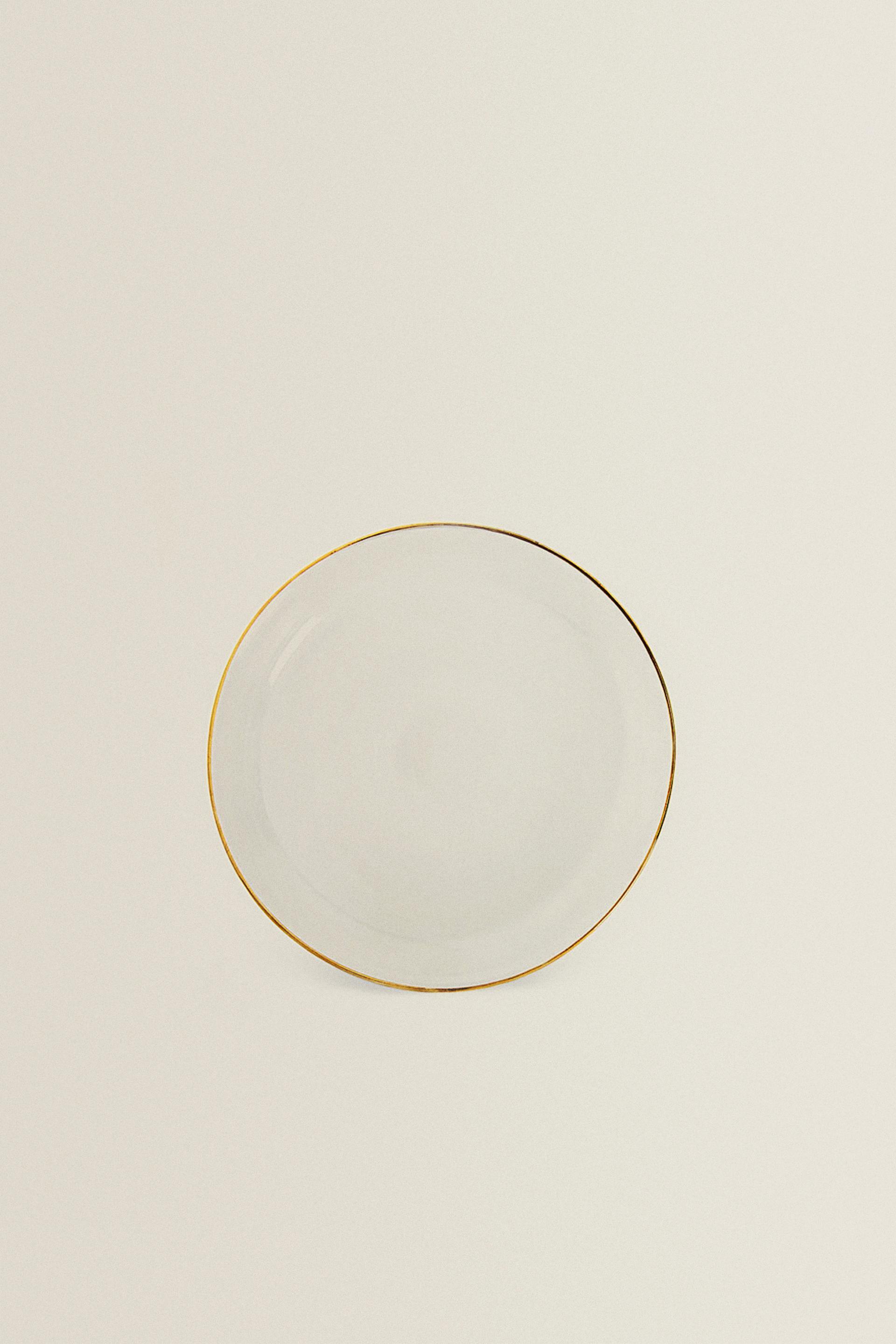 BOROSILICATE GLASS SIDE PLATE WITH RIM