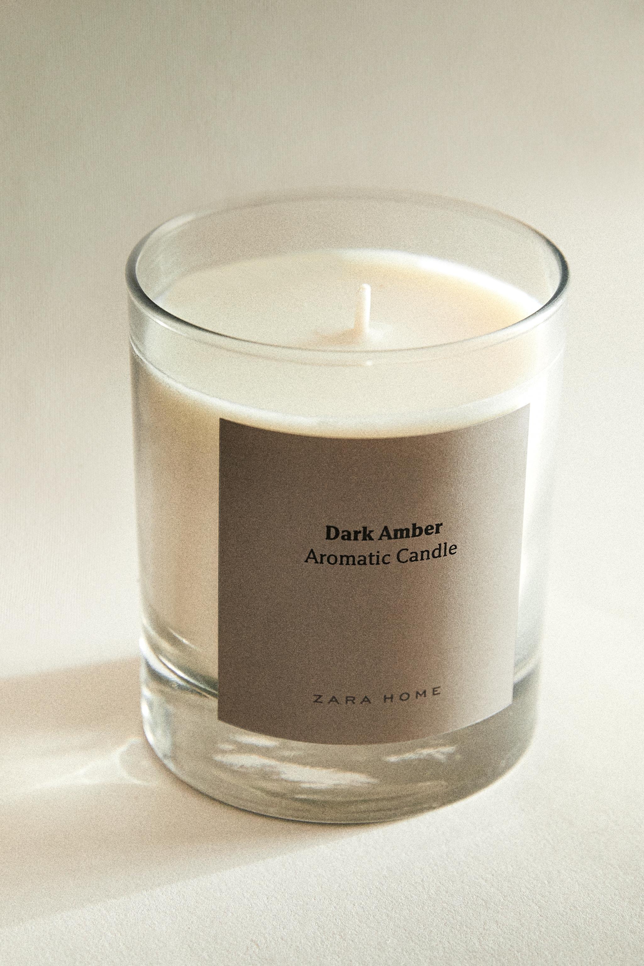 (200 G) DARK AMBER SCENTED CANDLE