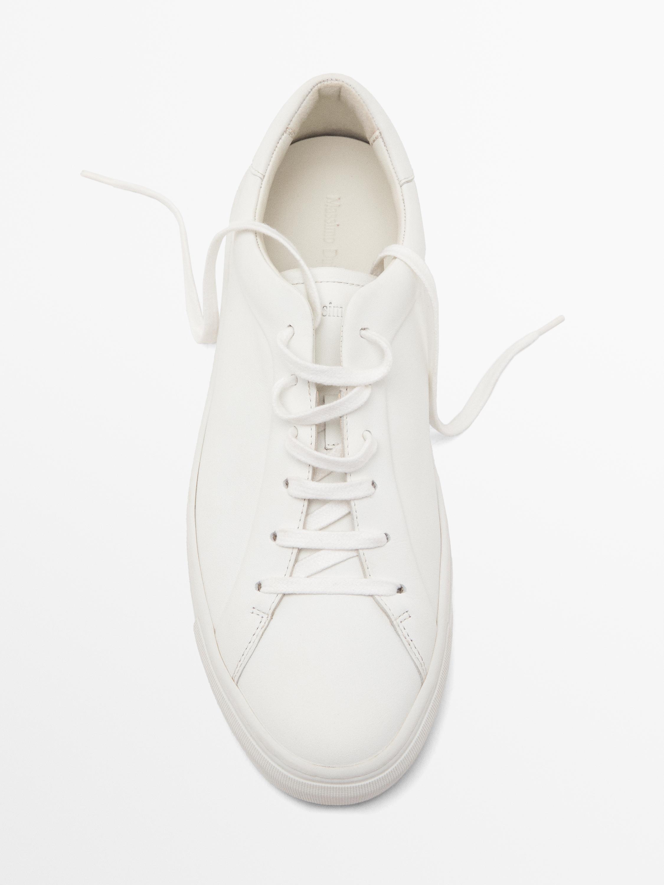 Split suede trainers