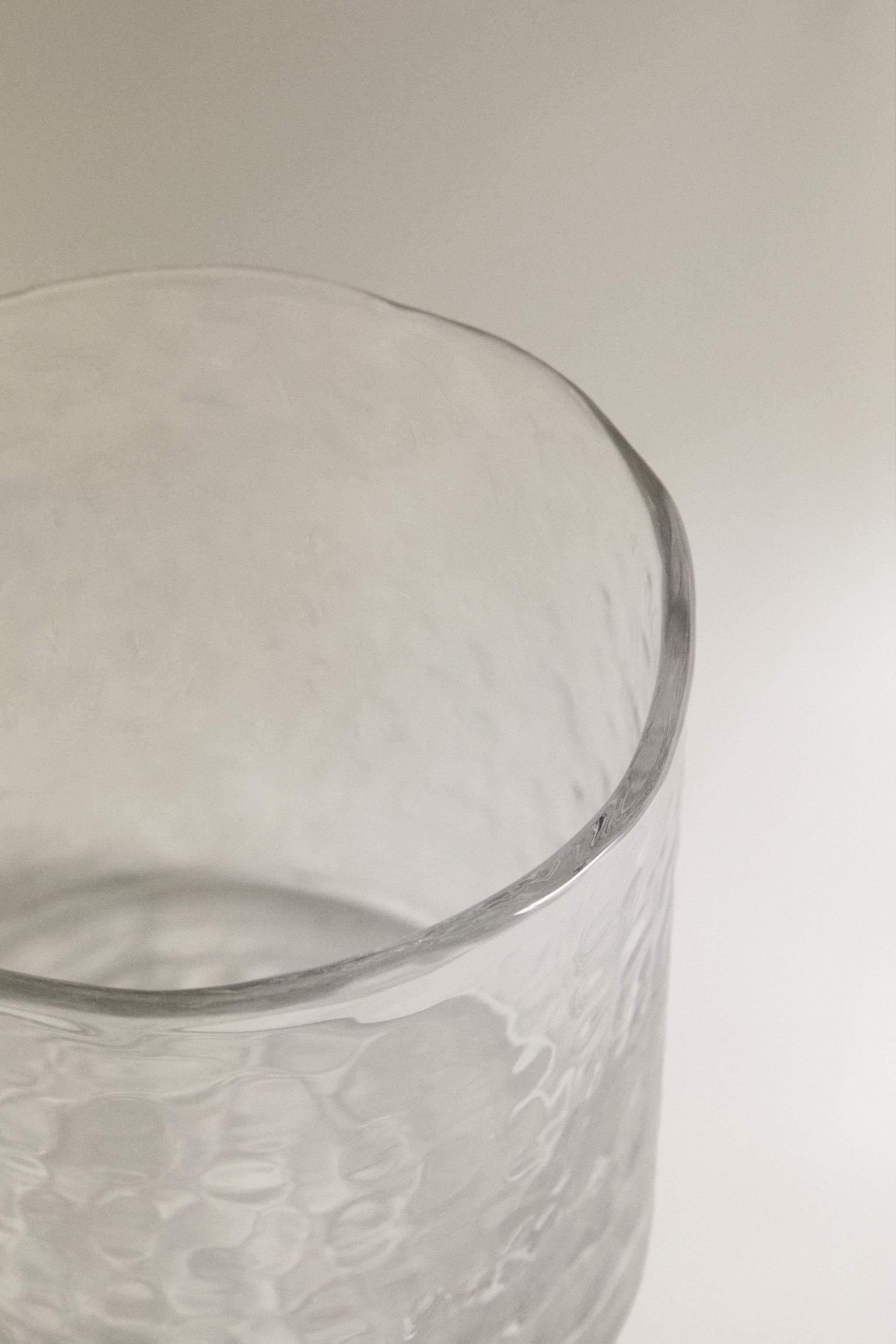 HAMMERED GLASS TUMBLER
