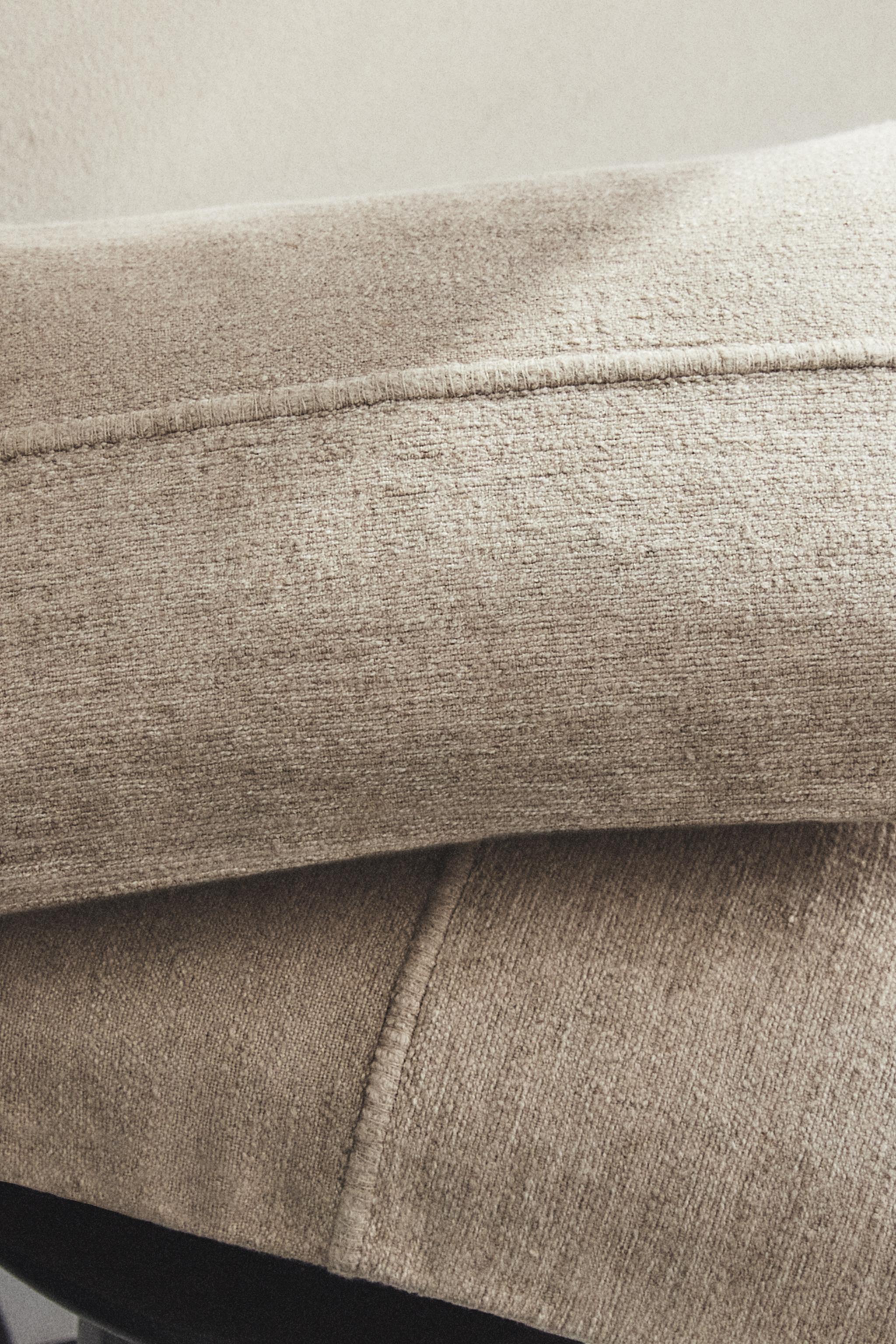 BACKSTITCHED THROW PILLOW COVER