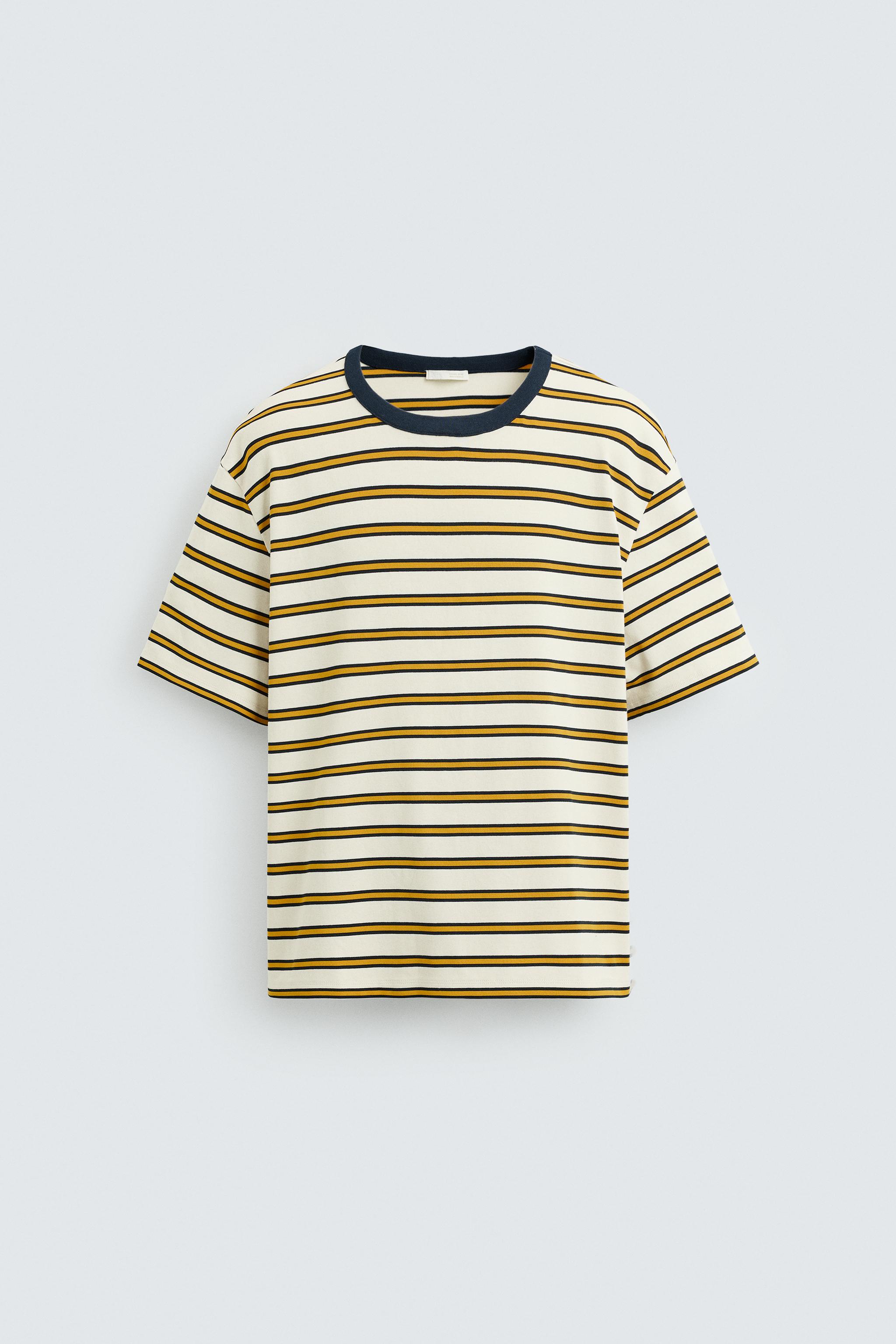 STRIPED JACQUARD T-SHIRT