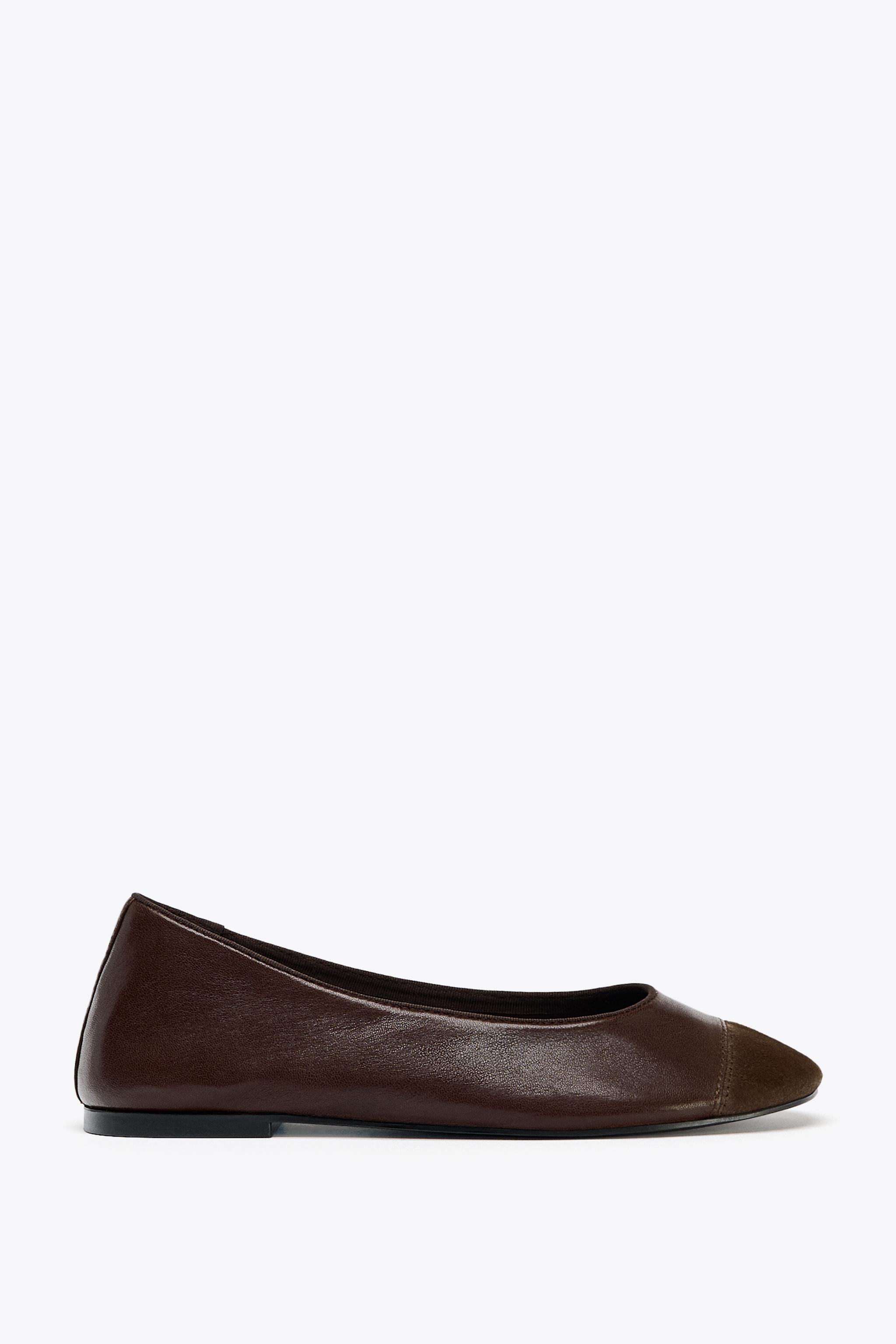 LEATHER BALLET FLATS