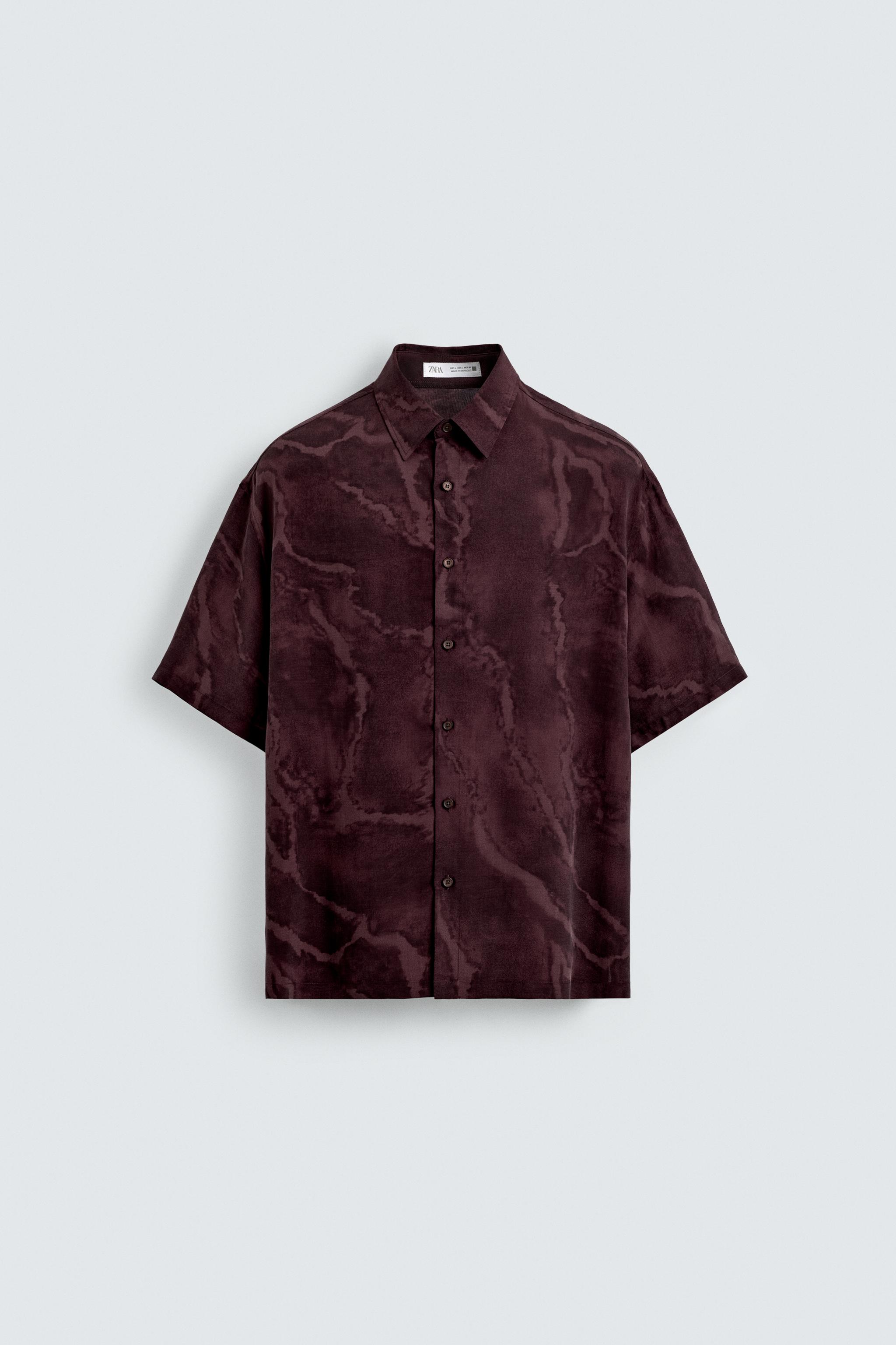 FLOWY TIE-DYE PRINT SHIRT