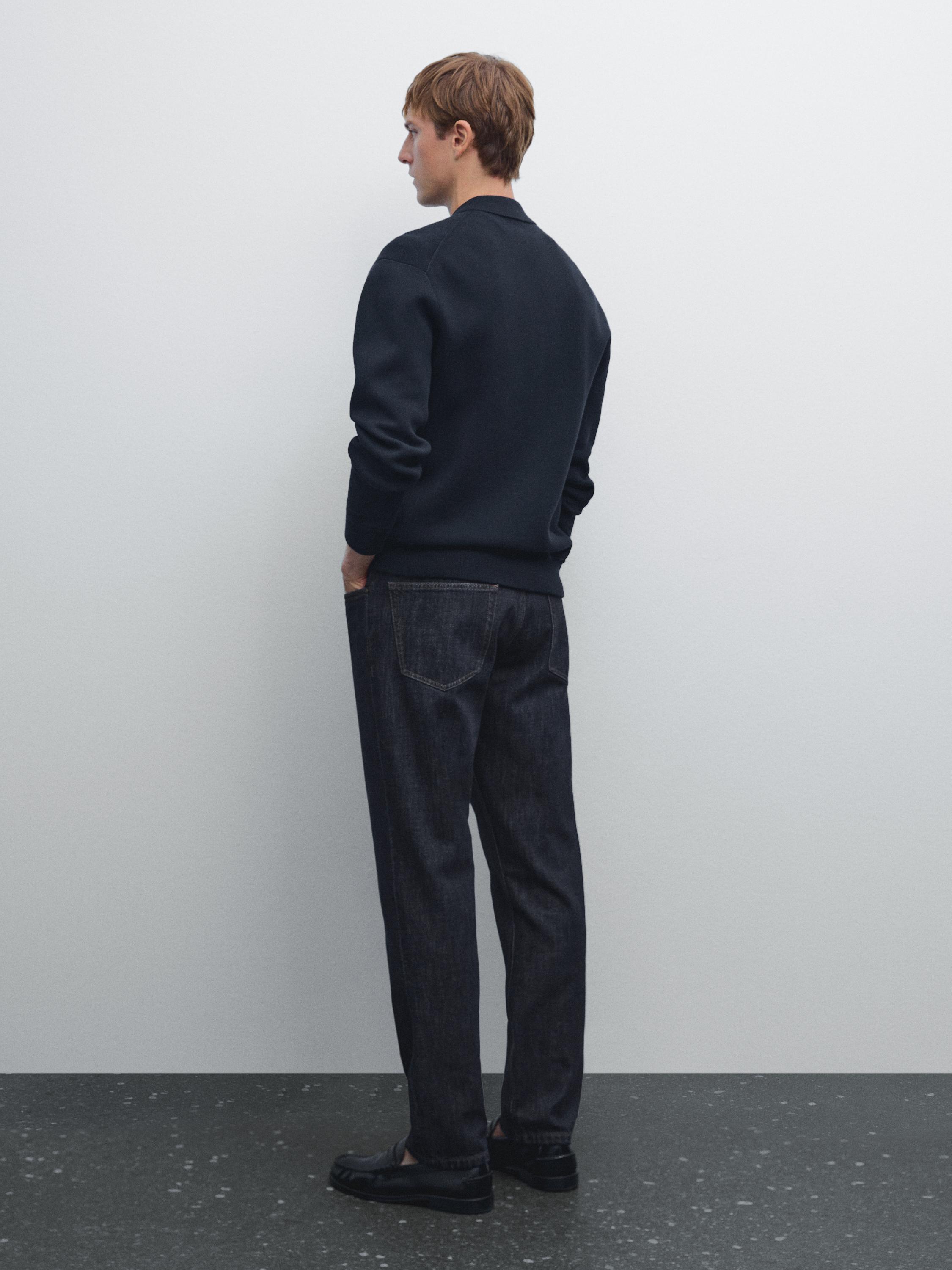 Cotton blend zip-up knit cardigan