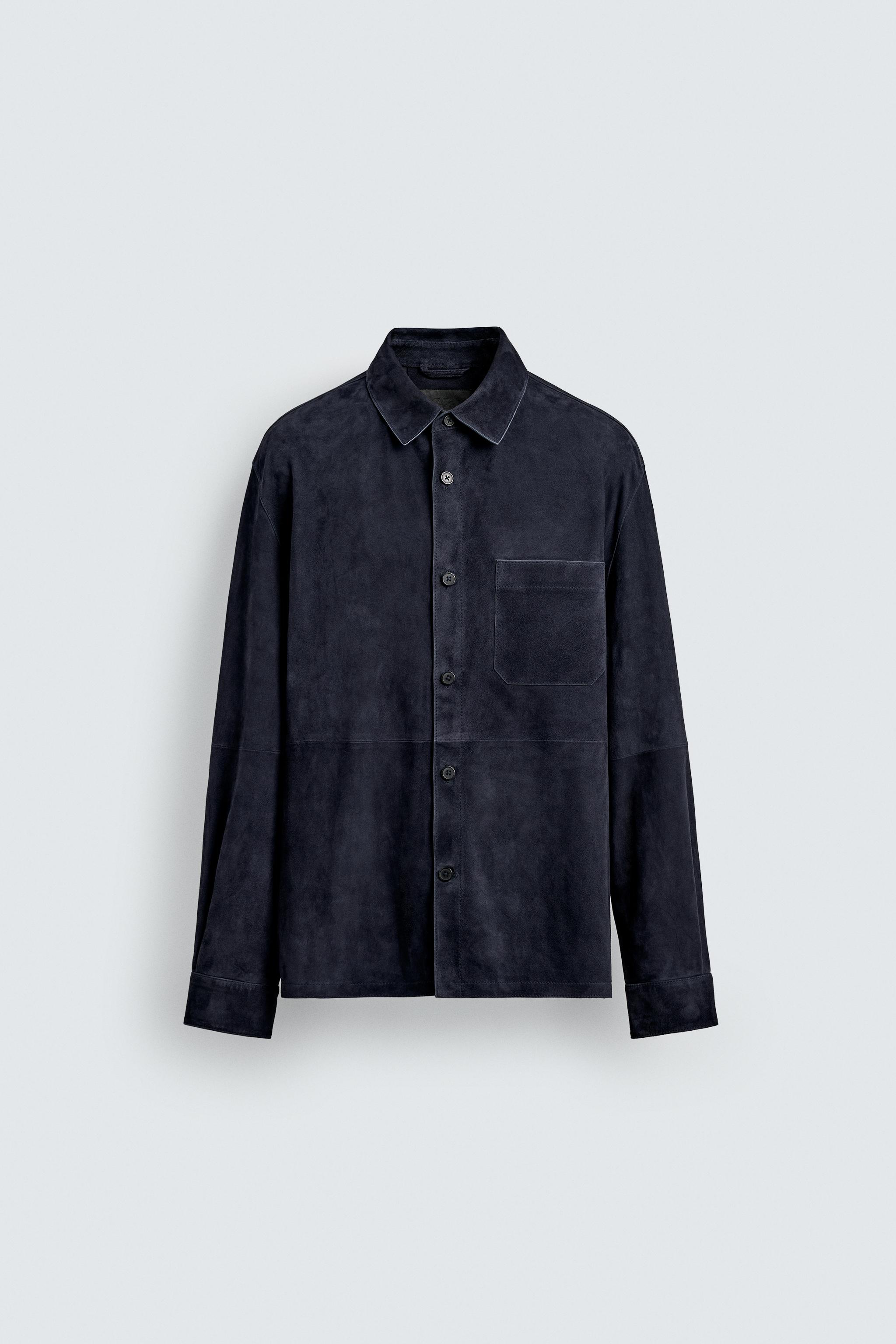 SUEDE LEATHER OVERSHIRT