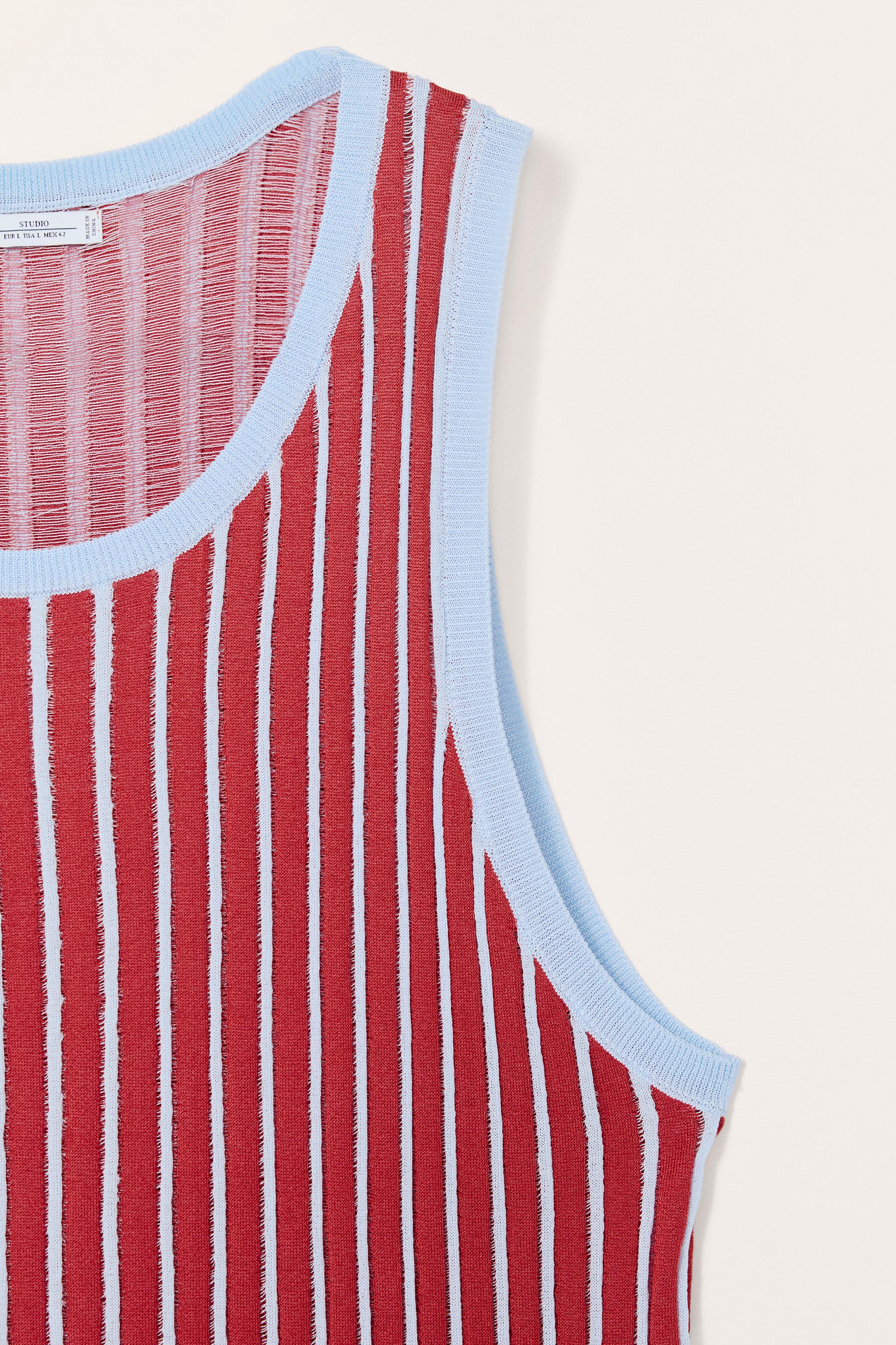 LIMITED EDITION STRIPED JACQUARD KNIT TANK
